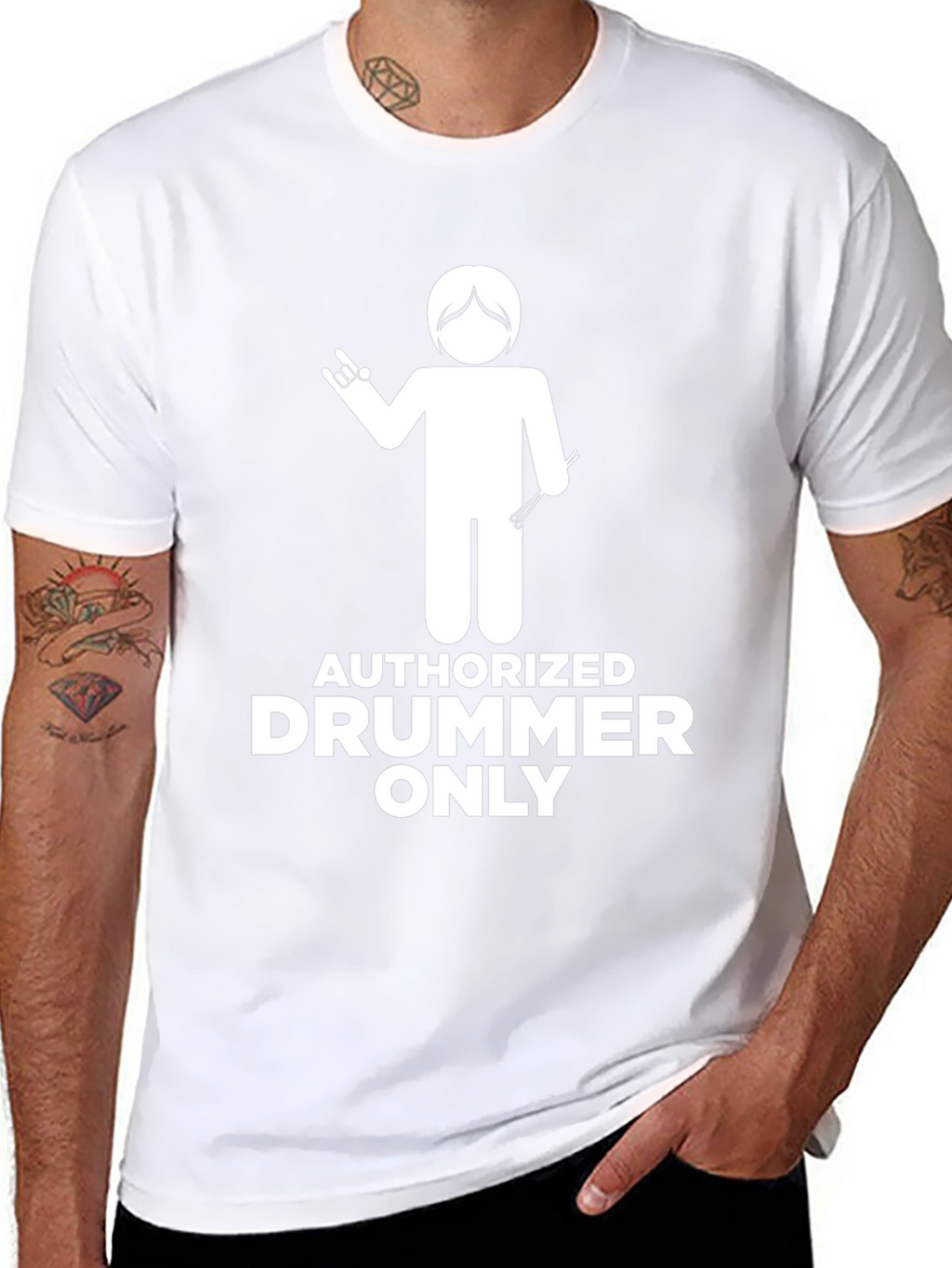 Authorized Drummer Only Graphic Tee