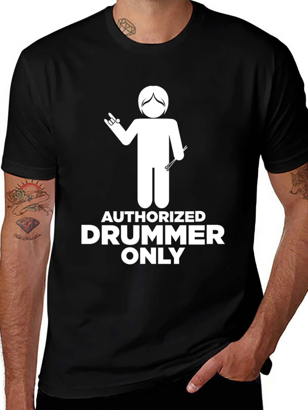 Authorized Drummer Only Graphic Tee