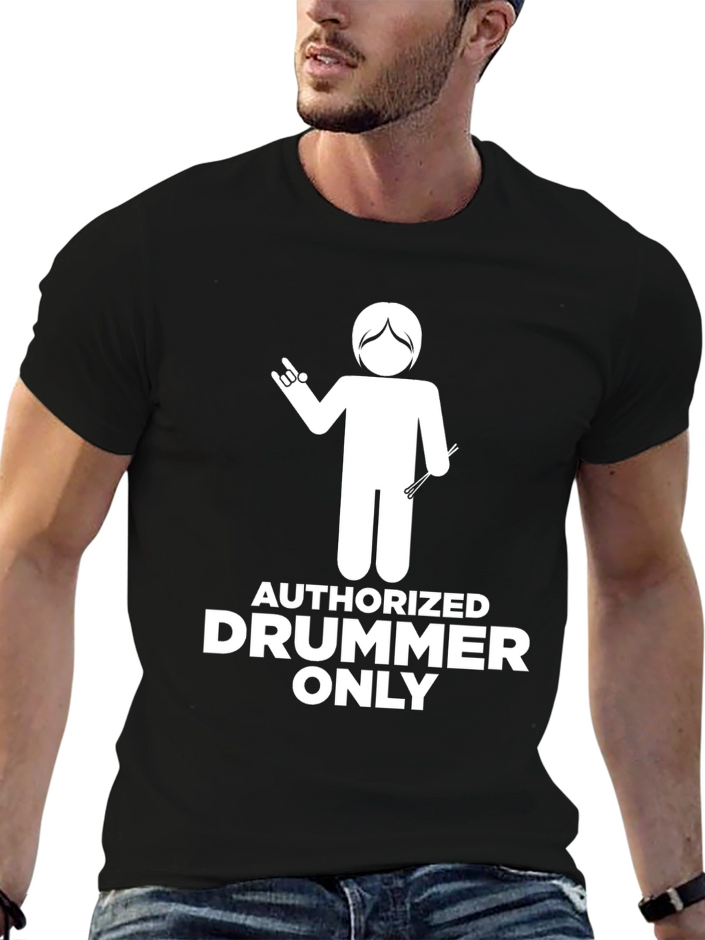 Authorized Drummer Only Graphic Tee