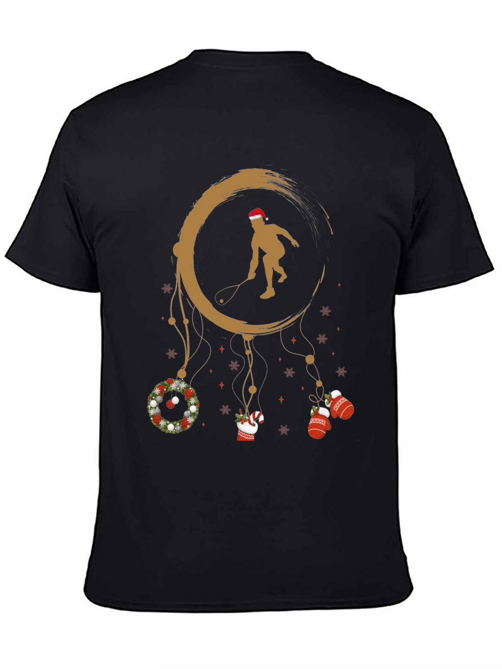 Festive Squash Player Graphic Tee
