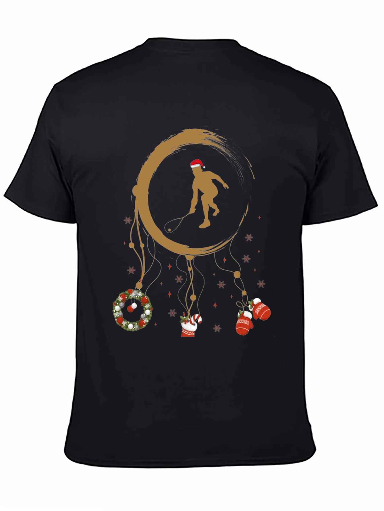 Festive Squash Player Graphic Tee
