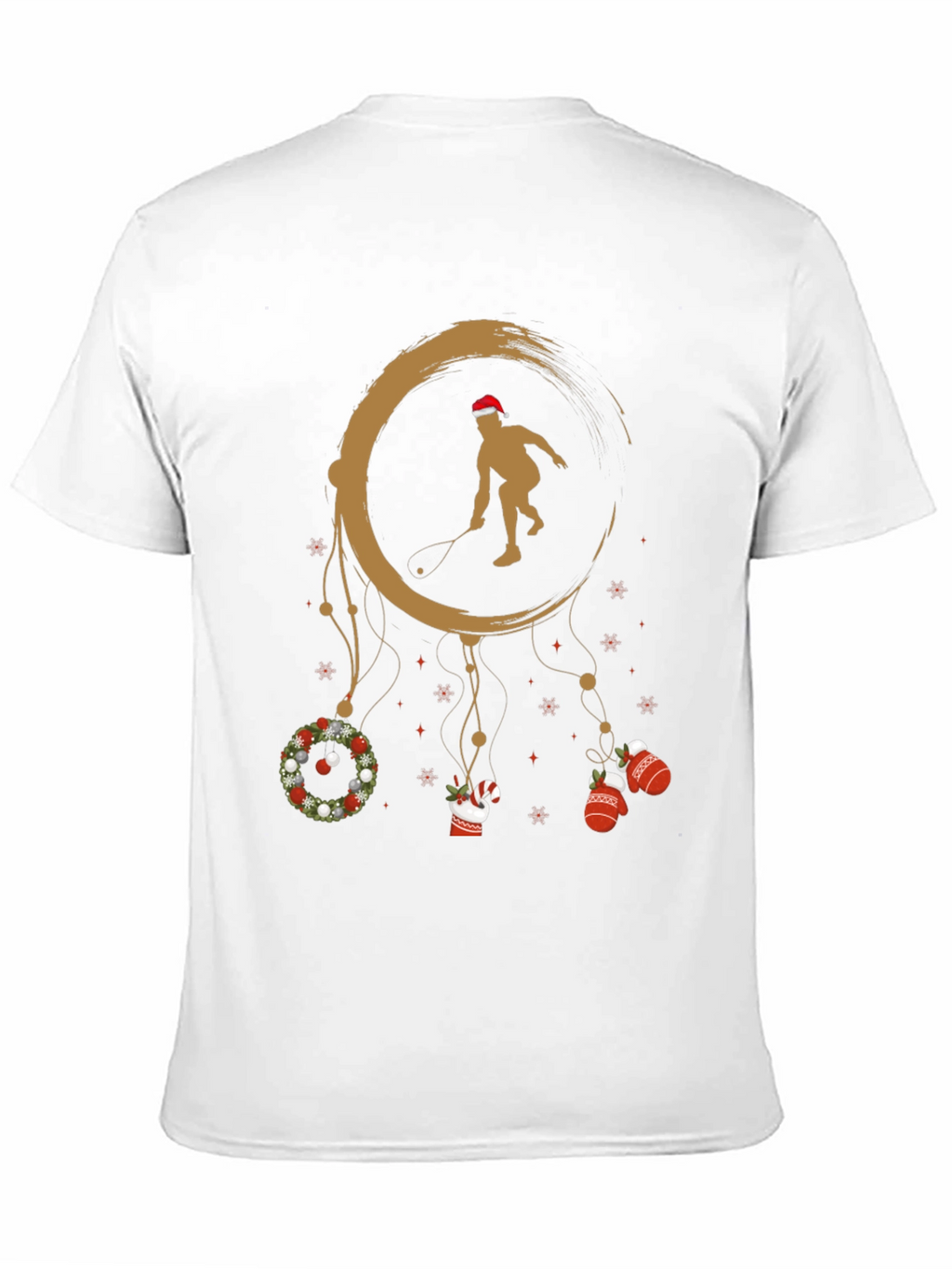 Festive Squash Player Graphic Tee