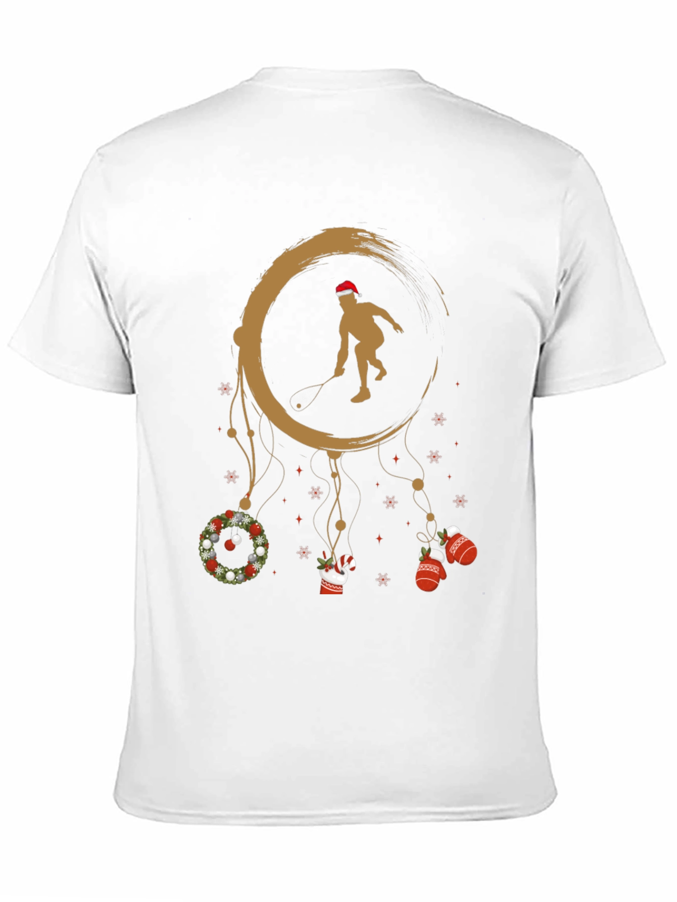 Festive Squash Player Graphic Tee