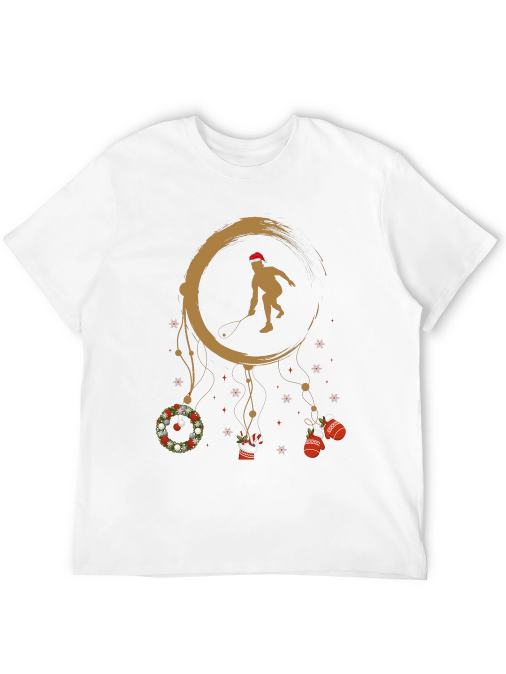 Festive Squash Player Graphic Tee