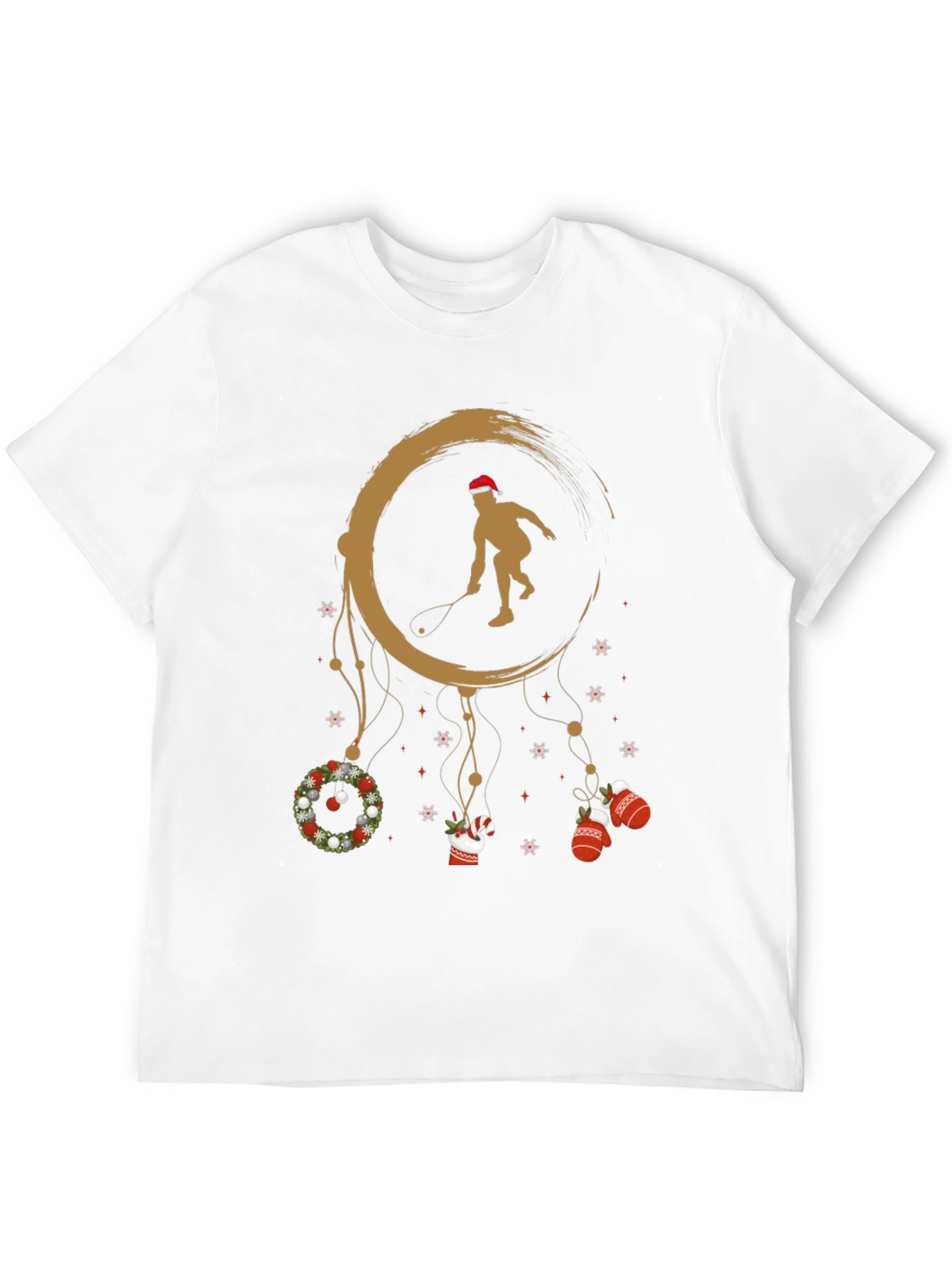 Festive Squash Player Graphic Tee