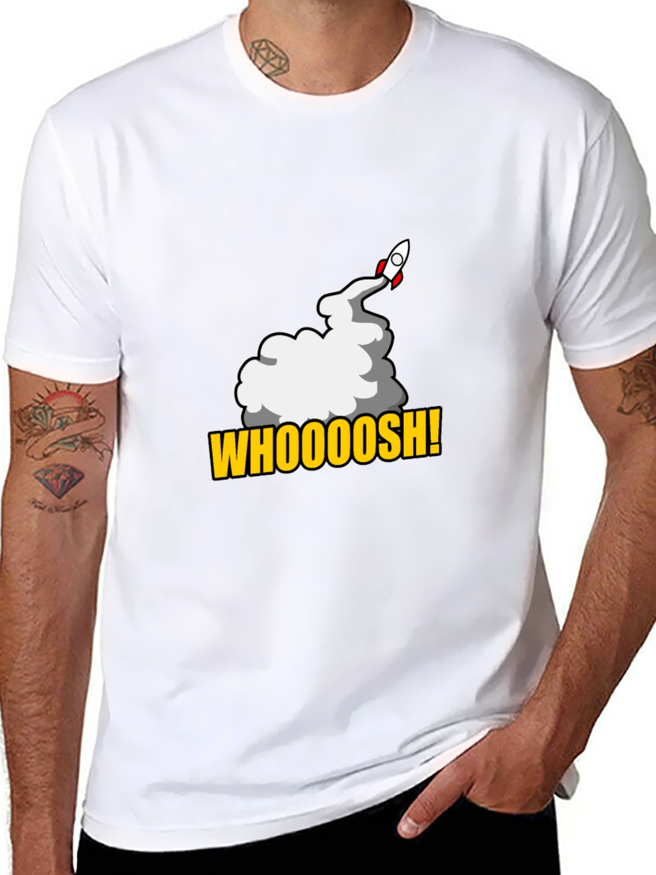 Whoooosh Rocket T-Shirt - Blast Off in Style!