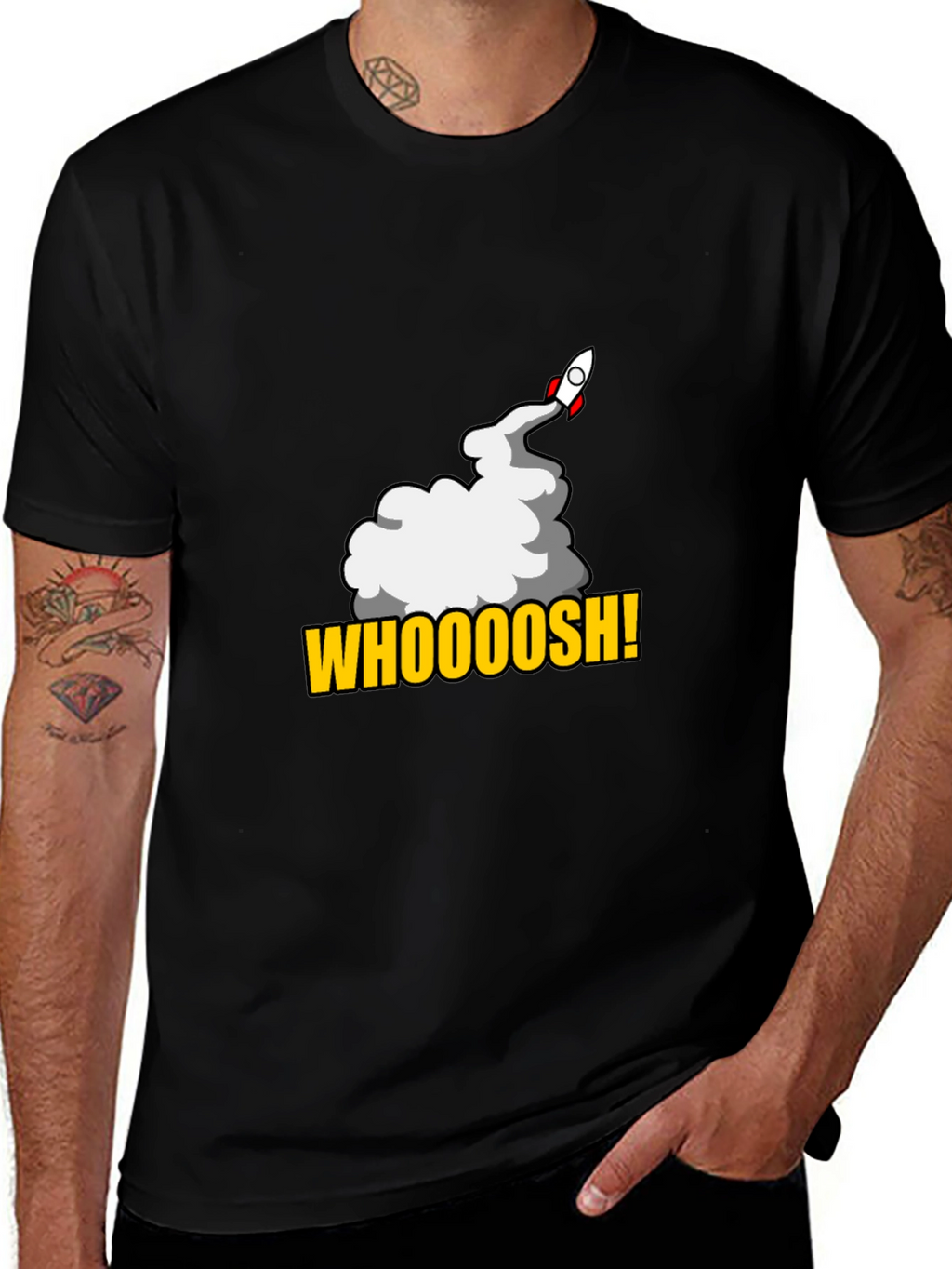 Whoooosh Rocket T-Shirt - Blast Off in Style!