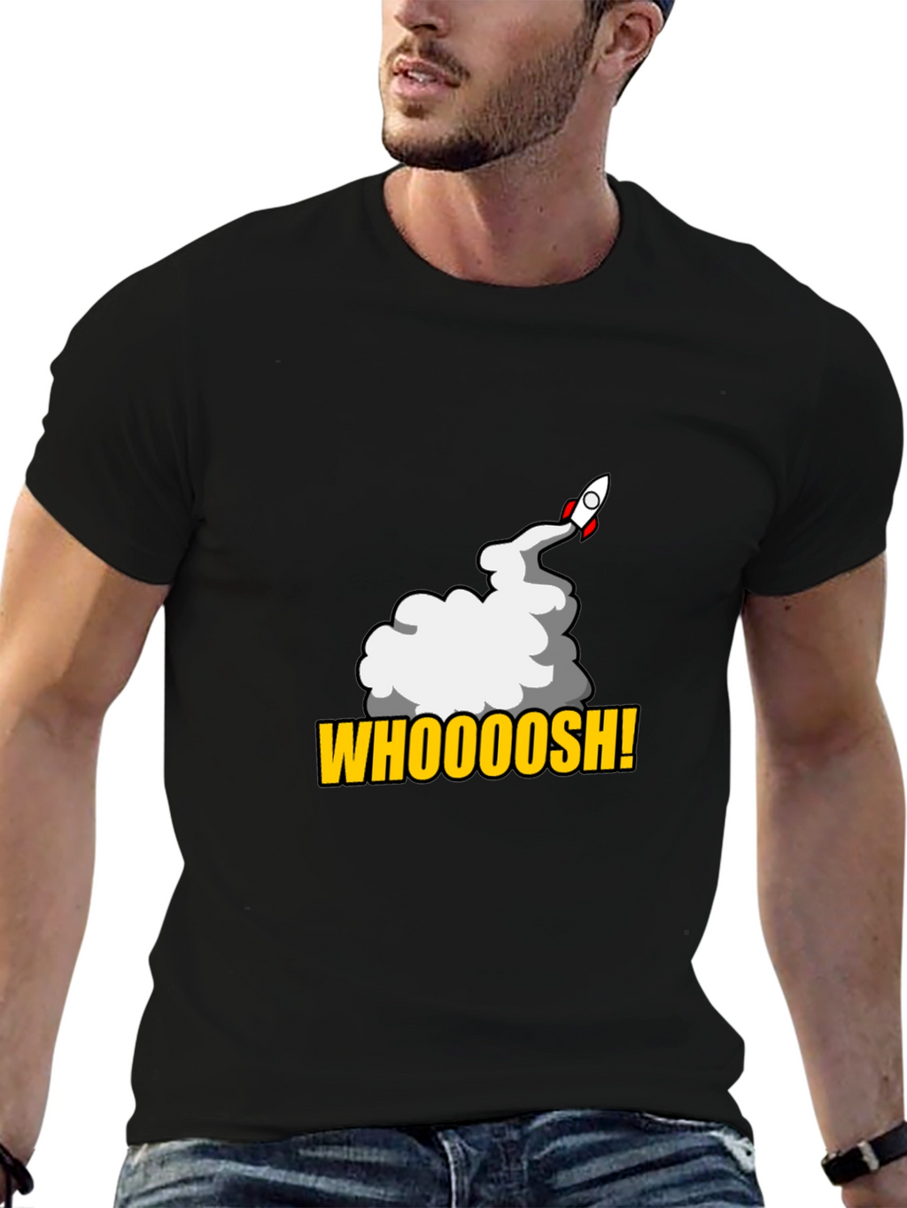 Whoooosh Rocket T-Shirt - Blast Off in Style!