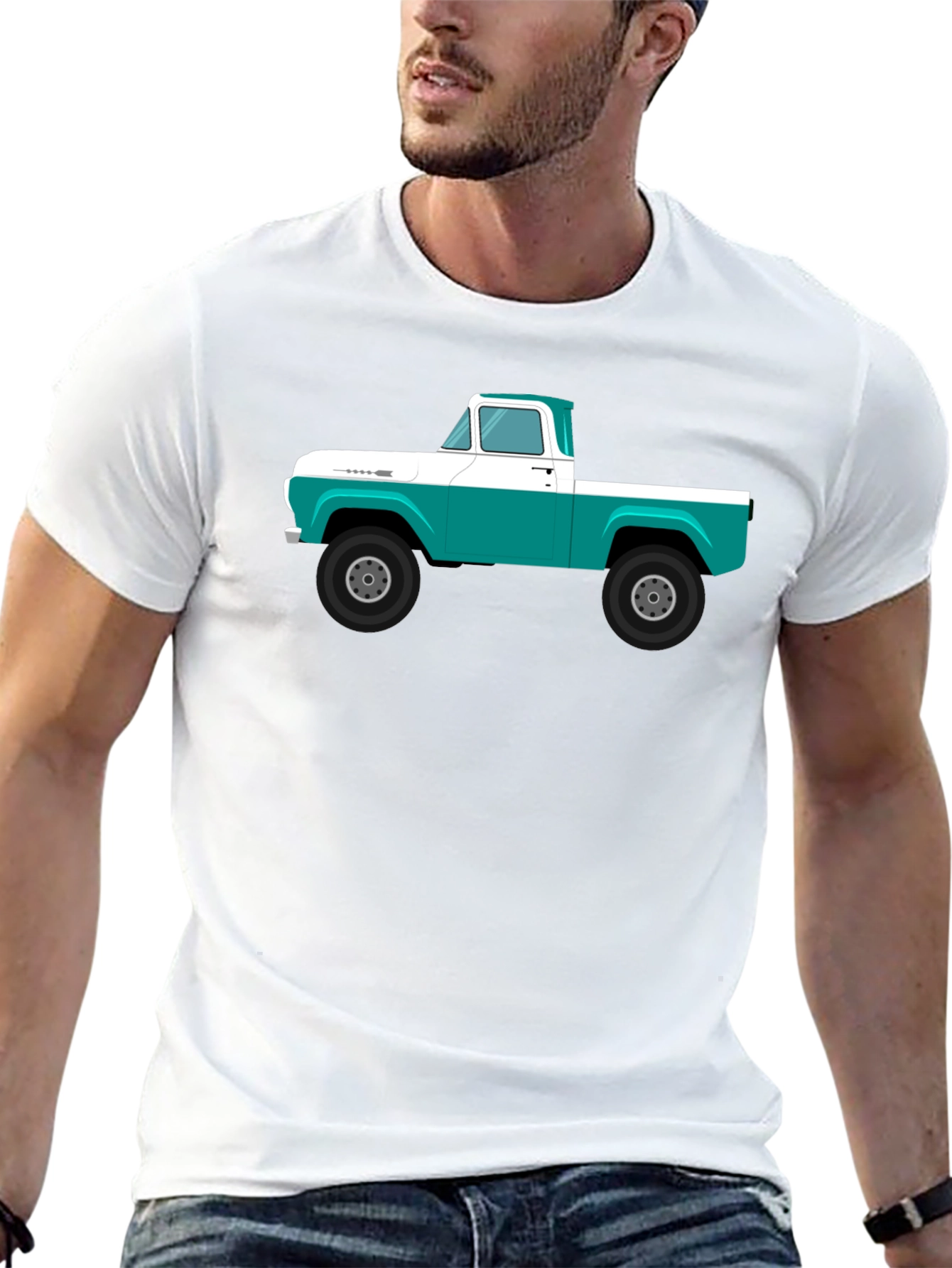 Classic Truck Graphic Tee - Retro Automotive Style