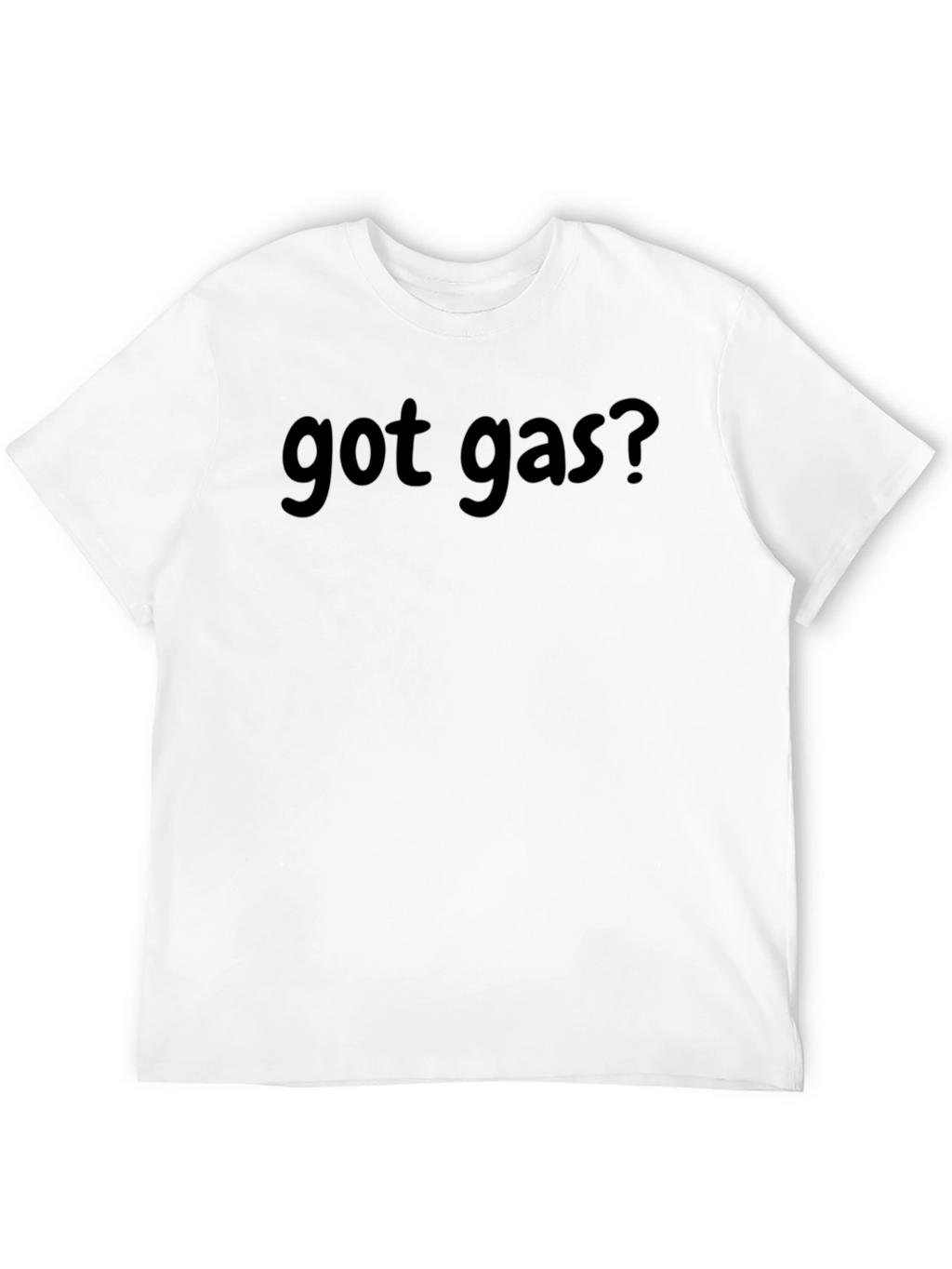 Got Gas? Black Cotton Blend Crew Neck T-Shirt