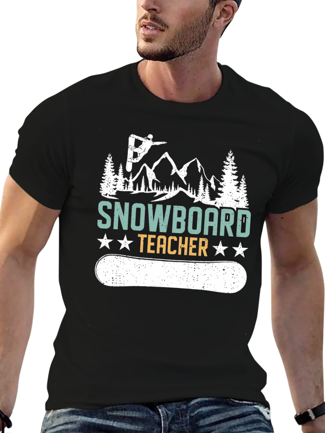 Snowboard Teacher Graphic T-Shirt
