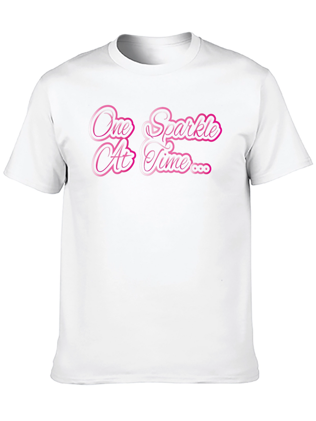 One Sparkle At A Time Black T-Shirt