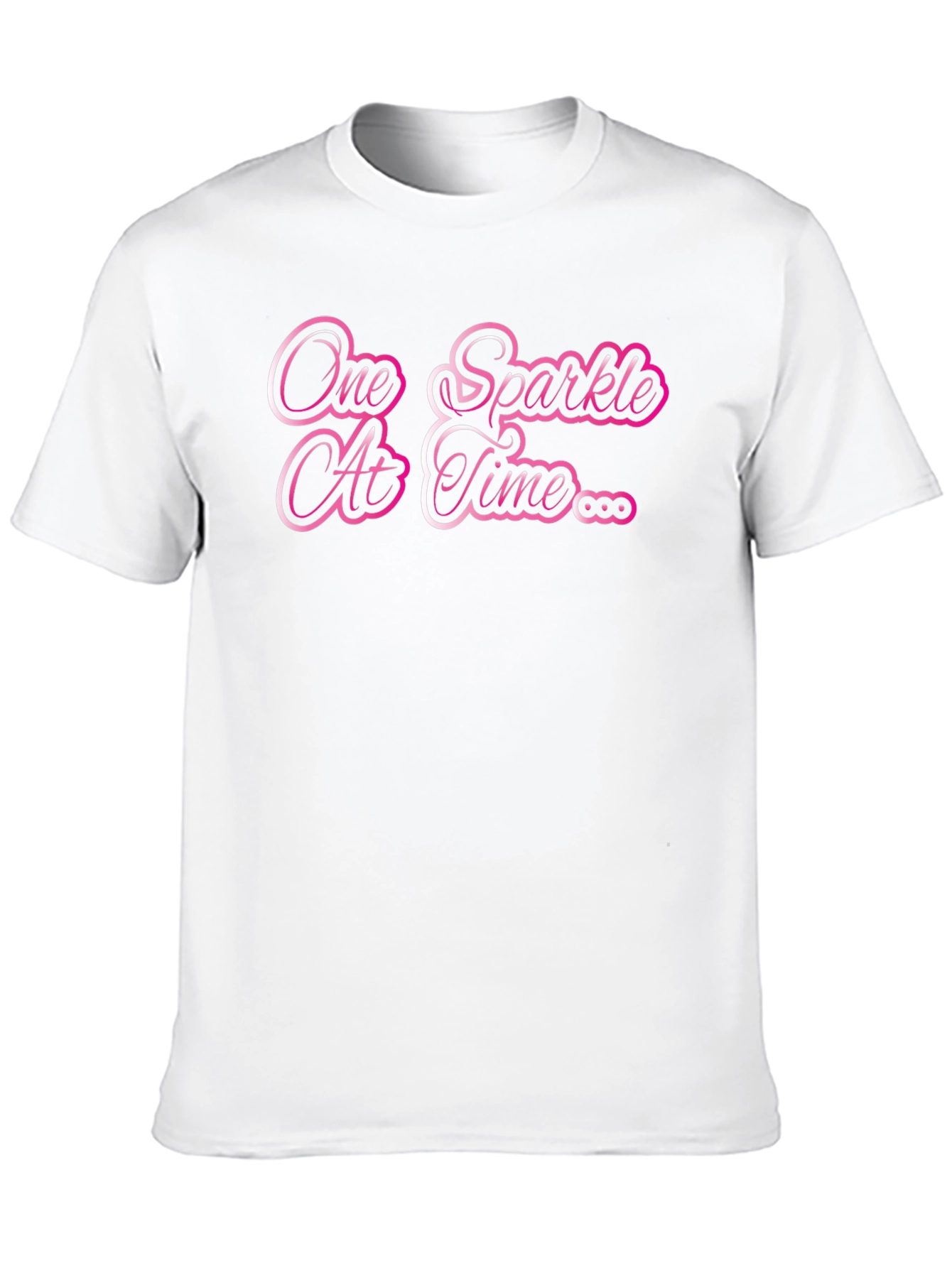 One Sparkle At A Time Black T-Shirt
