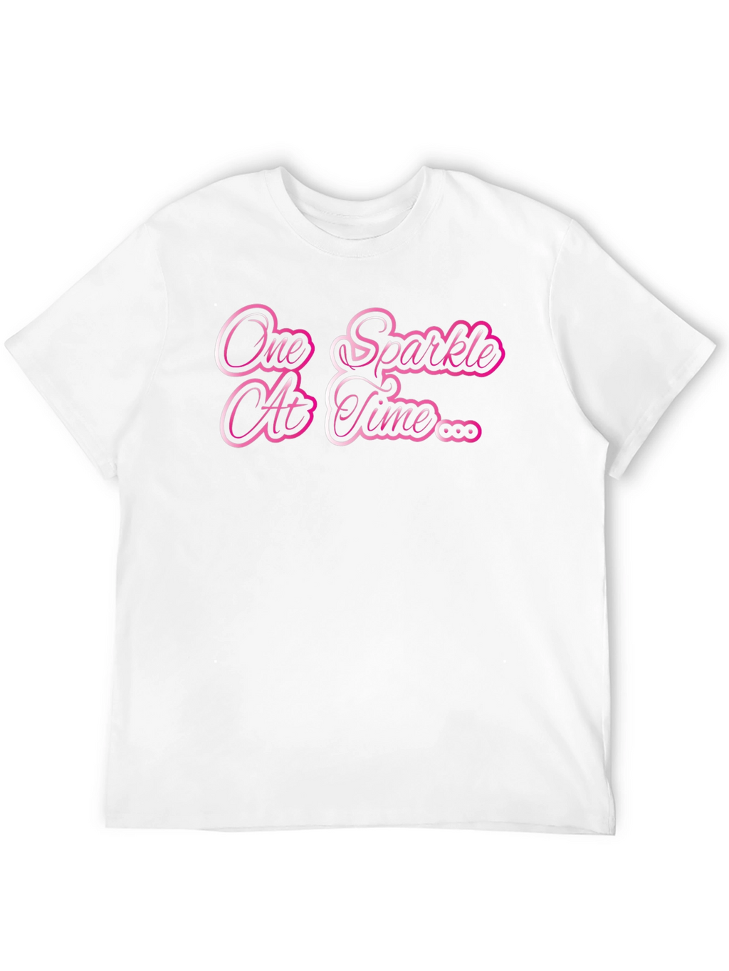 One Sparkle At A Time Black T-Shirt