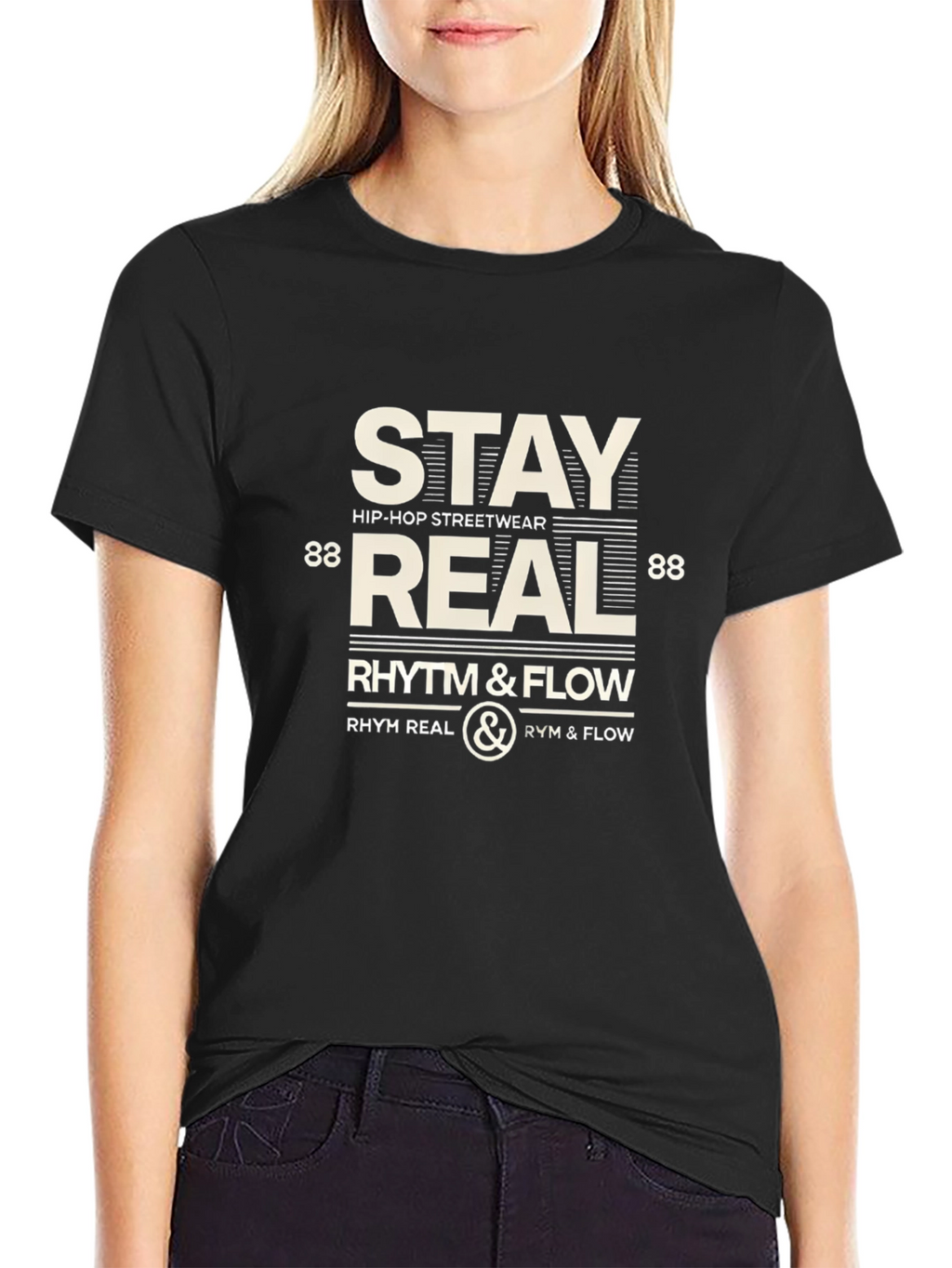 Stay Real Hip-Hop Streetwear Tee
