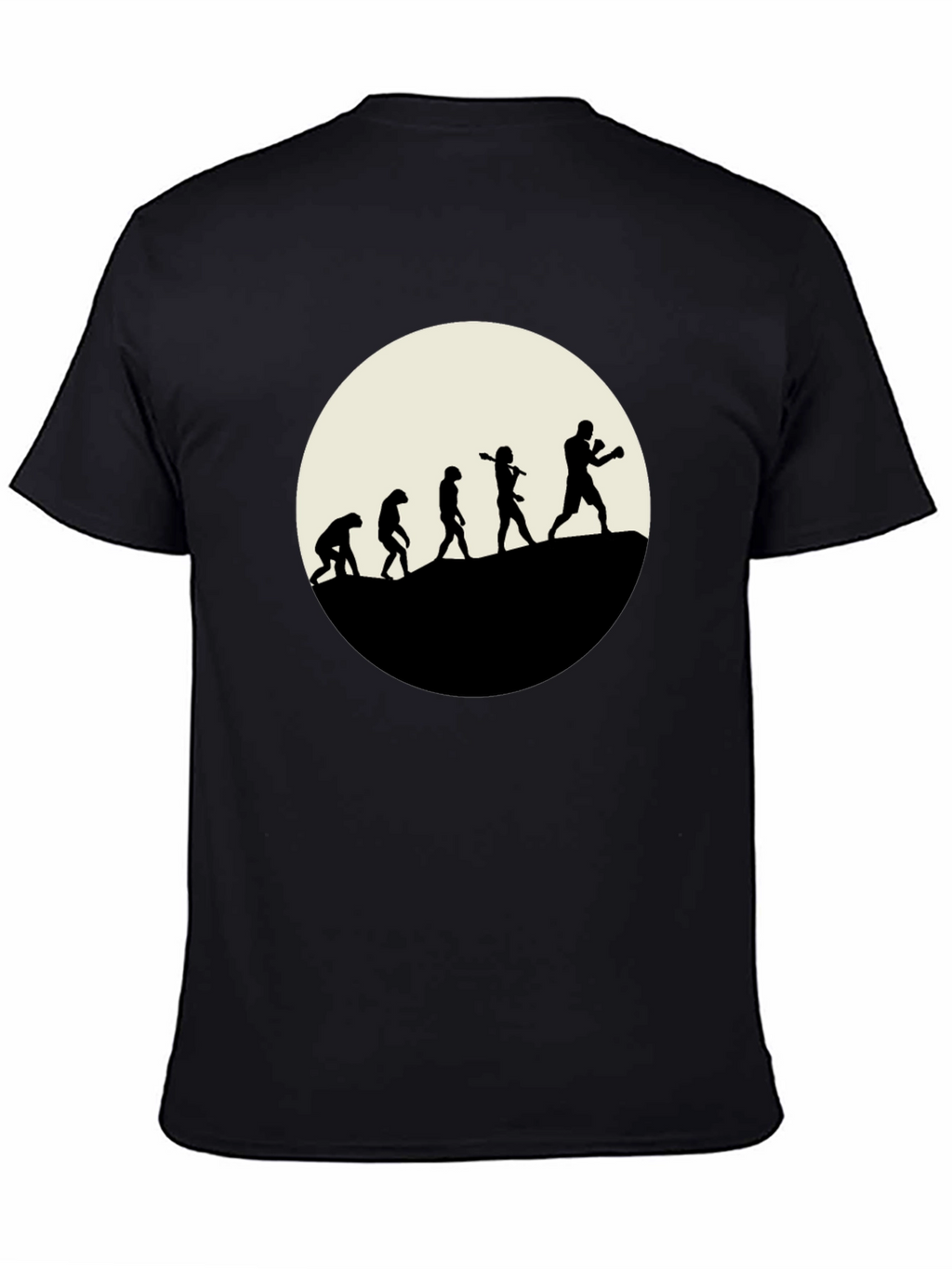 Boxing Evolution T-Shirt - Black Graphic Tee