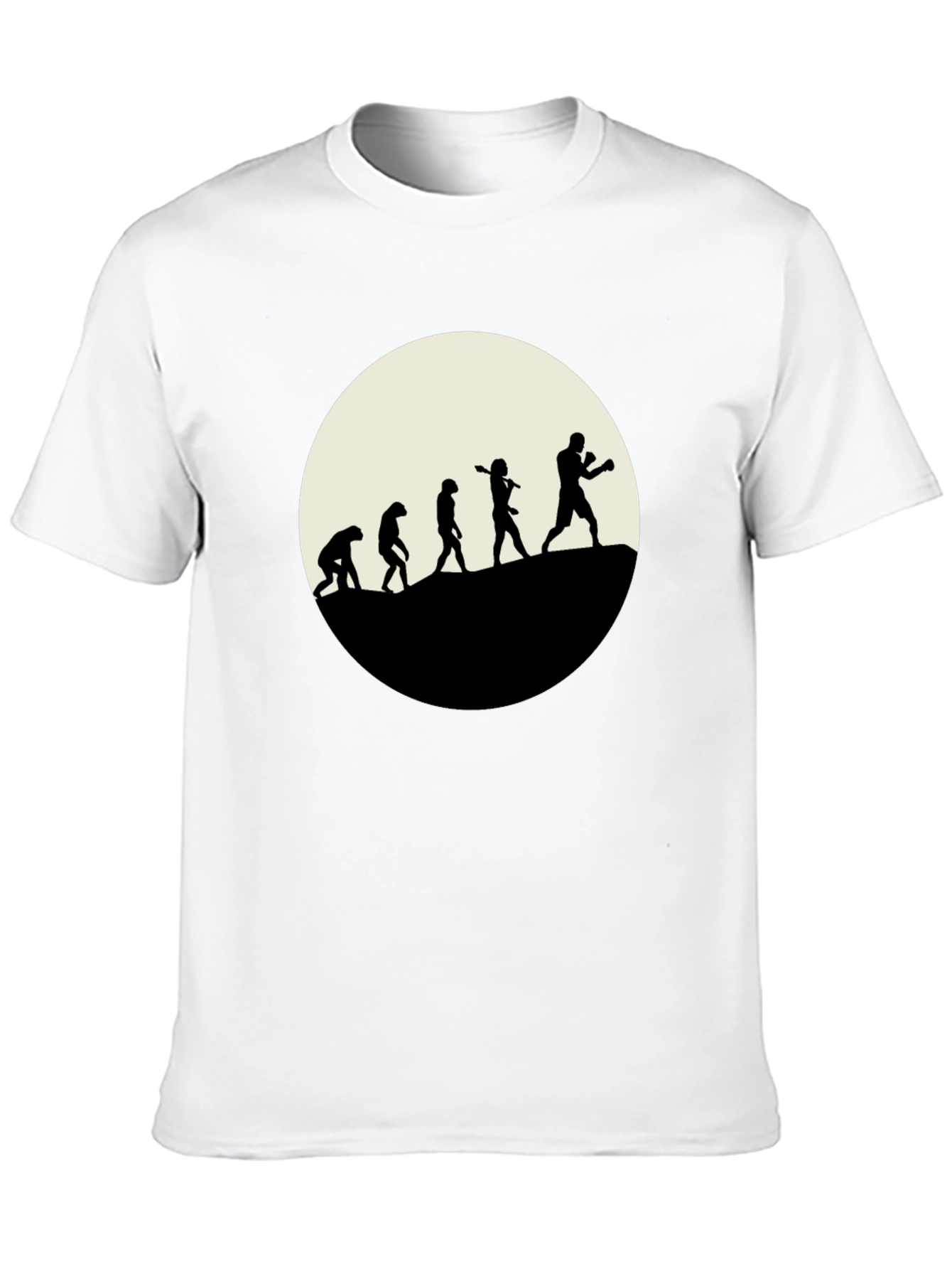 Boxing Evolution T-Shirt - Black Graphic Tee