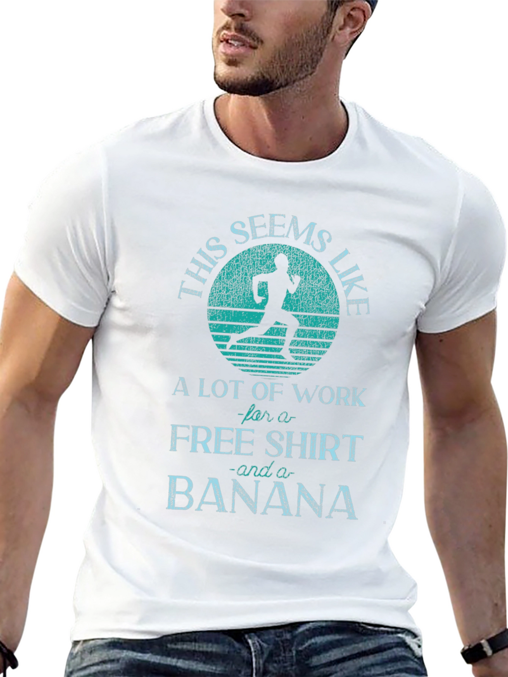 Funny Running T-Shirt: Free Shirt and Banana