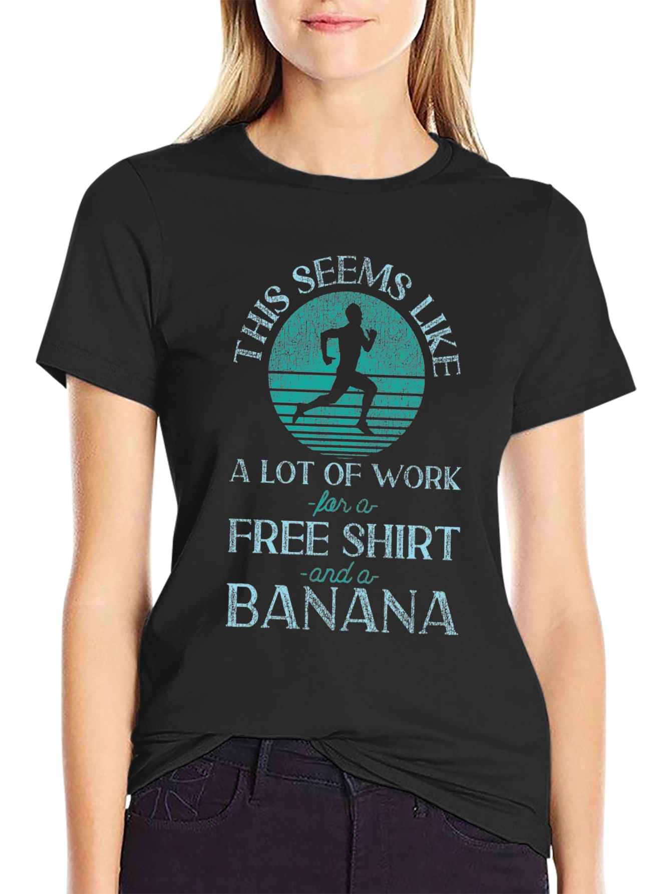 Funny Running T-Shirt: Free Shirt and Banana