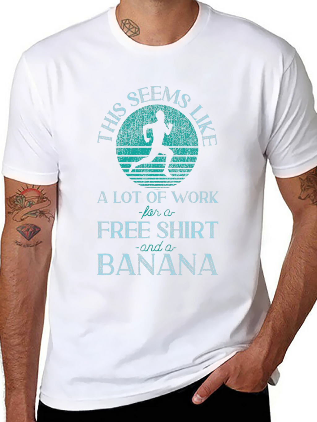 Funny Running T-Shirt: Free Shirt and Banana