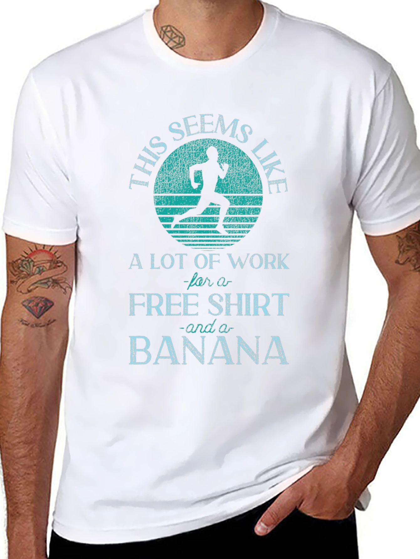 Funny Running T-Shirt: Free Shirt and Banana