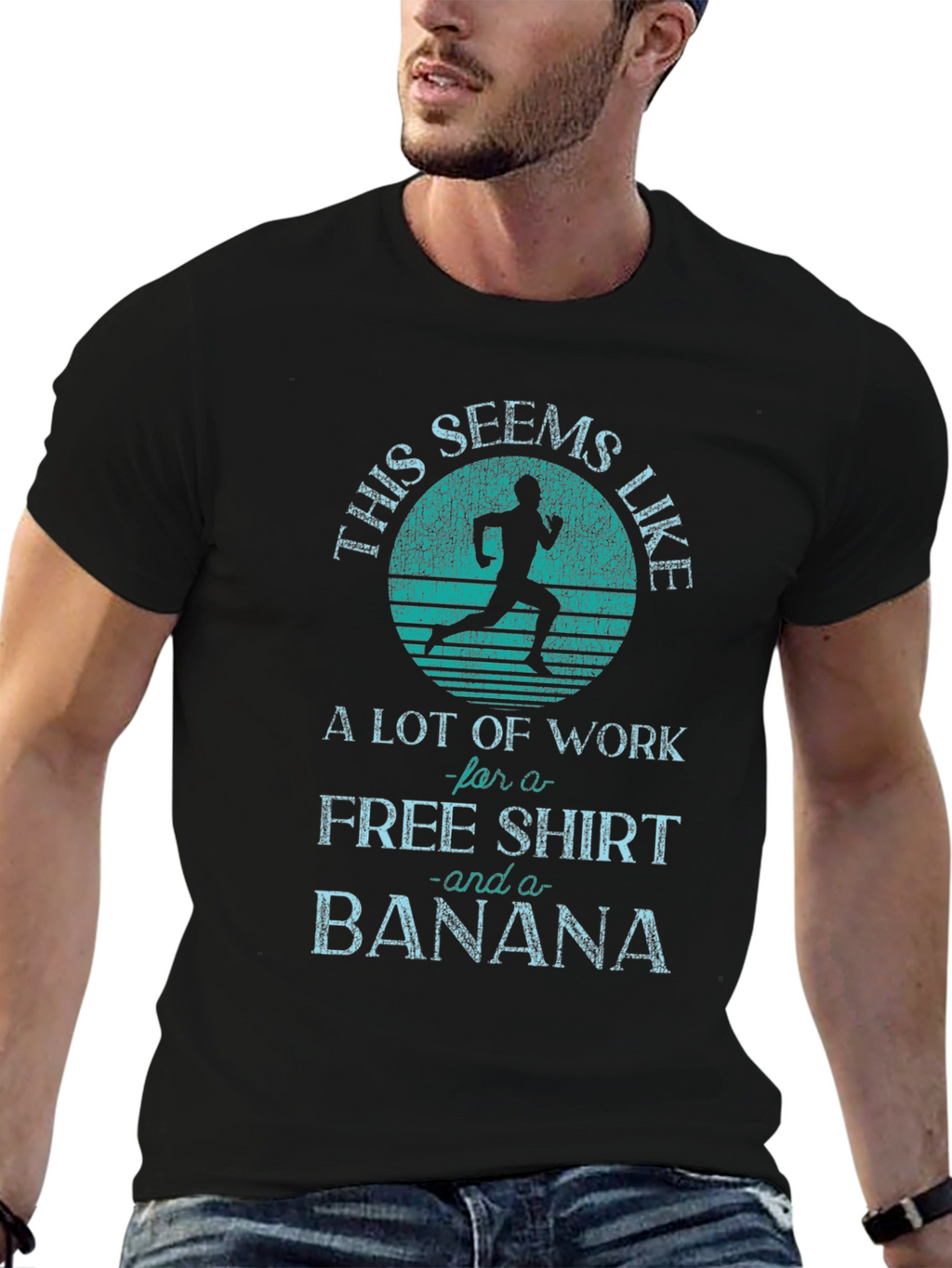 Funny Running T-Shirt: Free Shirt and Banana