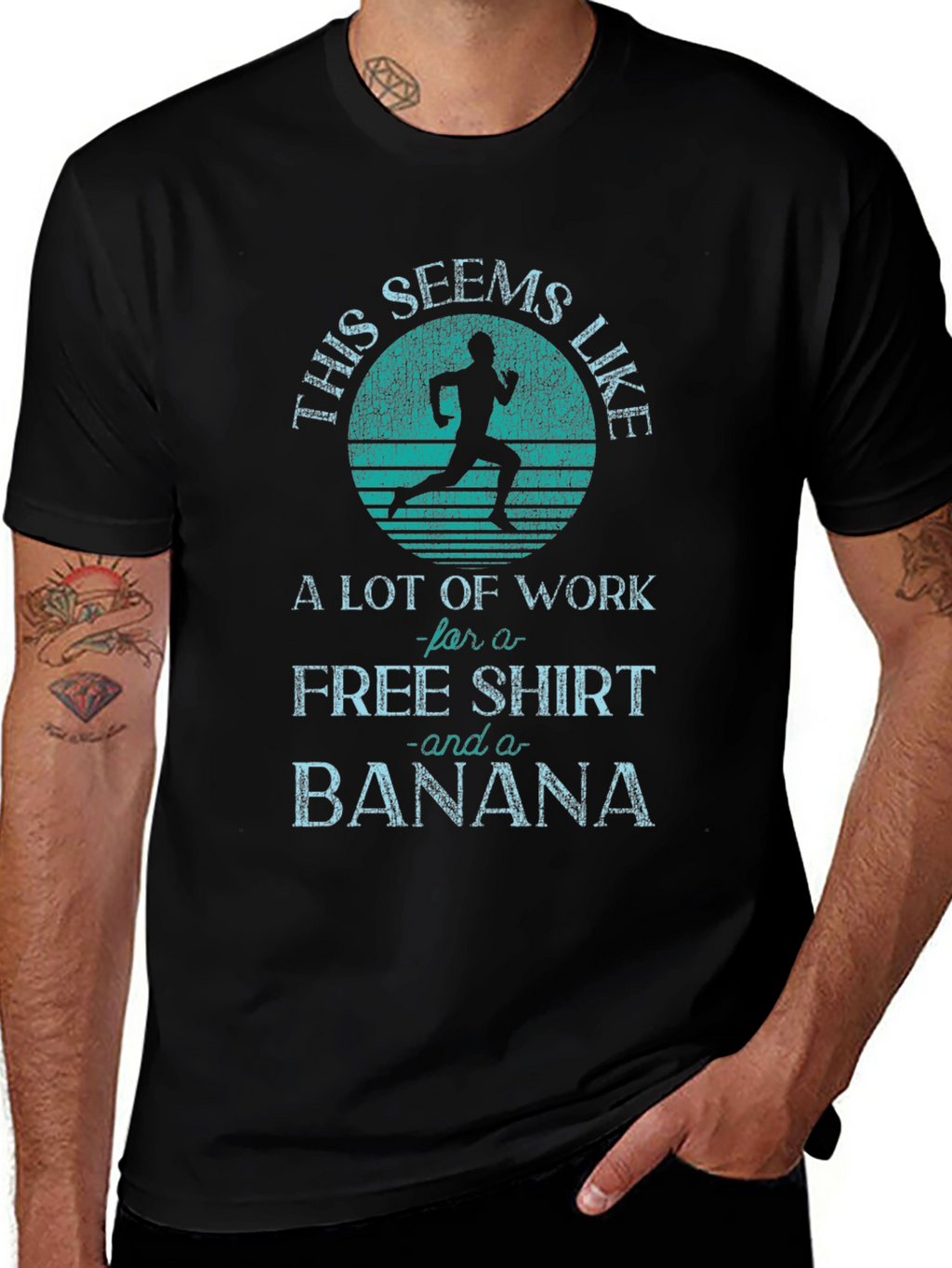 Funny Running T-Shirt: Free Shirt and Banana