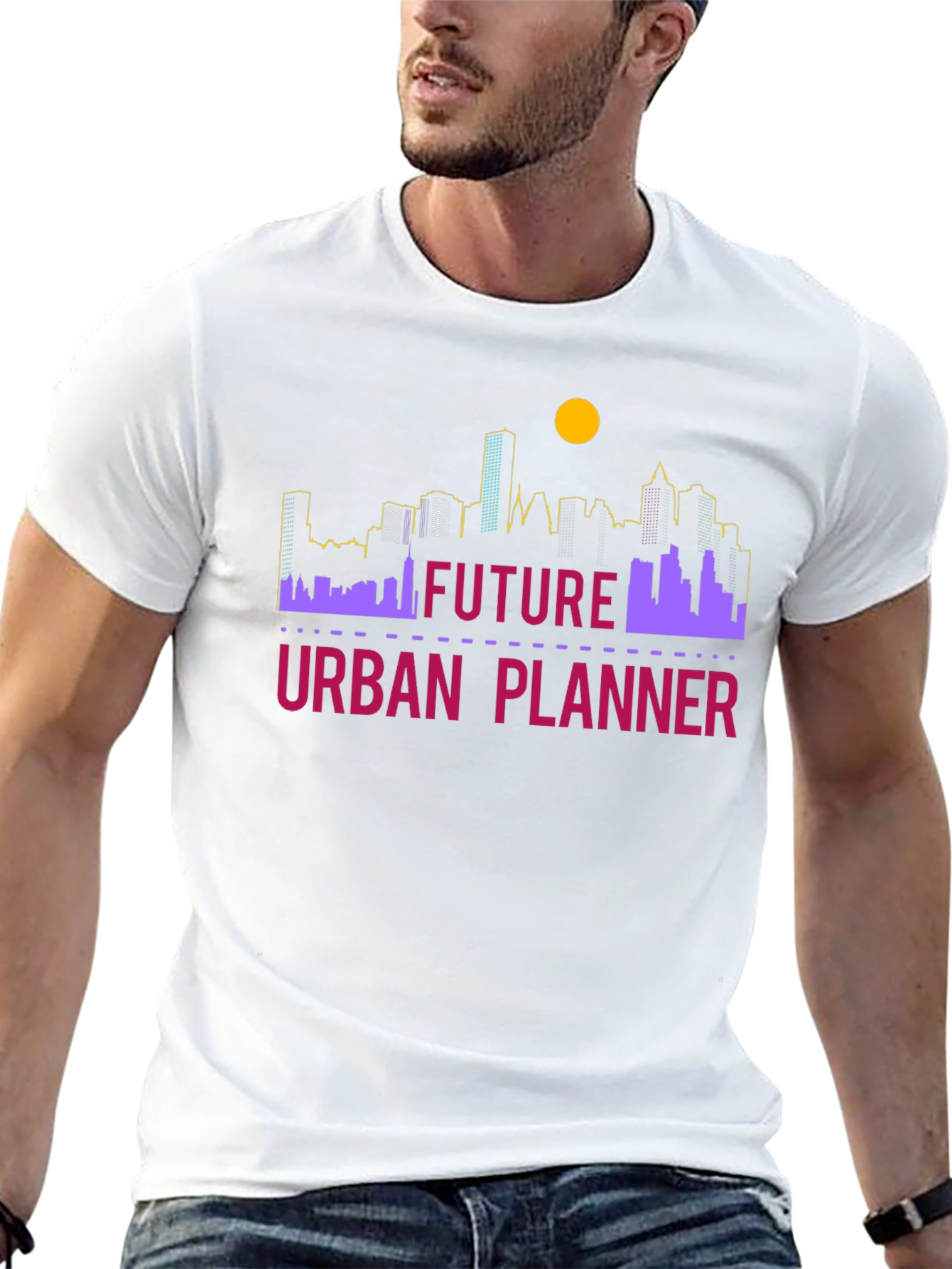 Future Urban Planner T-Shirt - Skyline Design