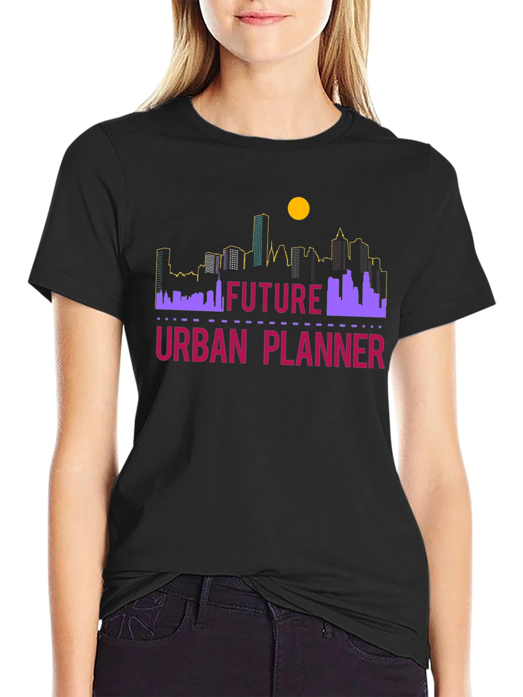 Future Urban Planner T-Shirt - Skyline Design