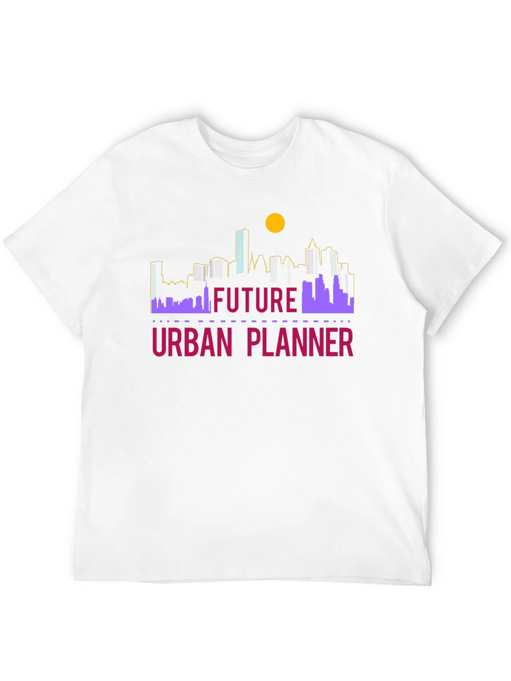 Future Urban Planner T-Shirt - Skyline Design