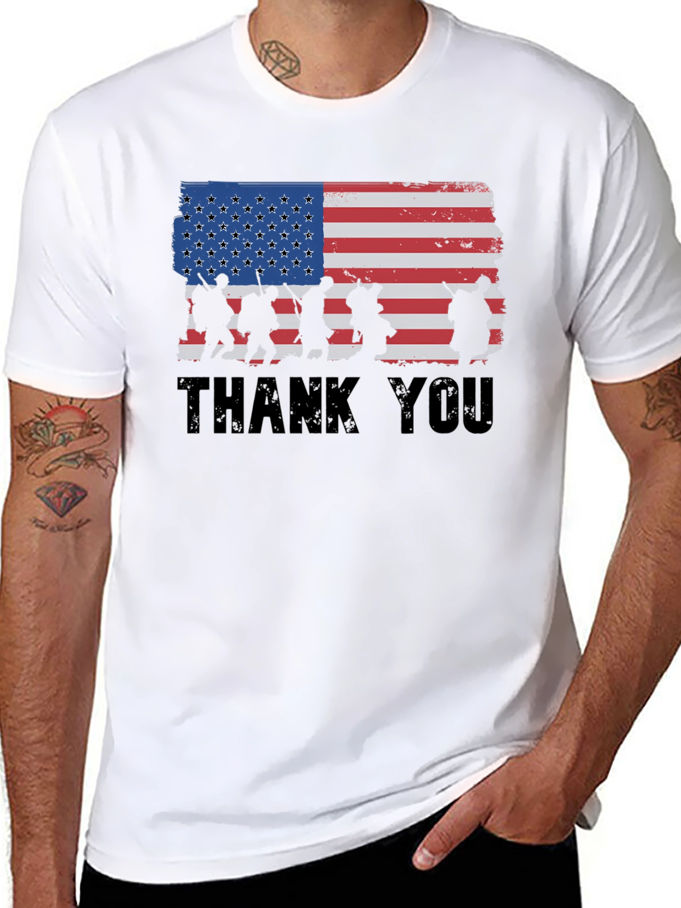 Thank You Veterans Graphic T-Shirt