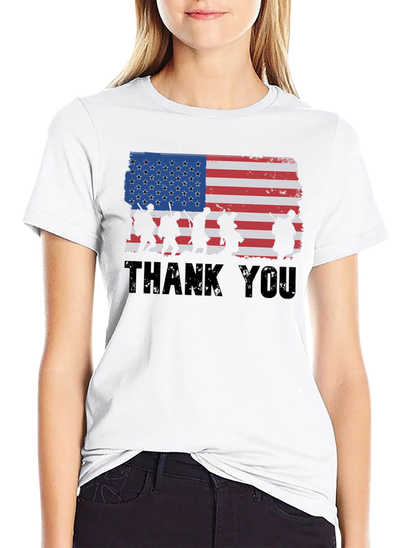 Thank You Veterans Graphic T-Shirt