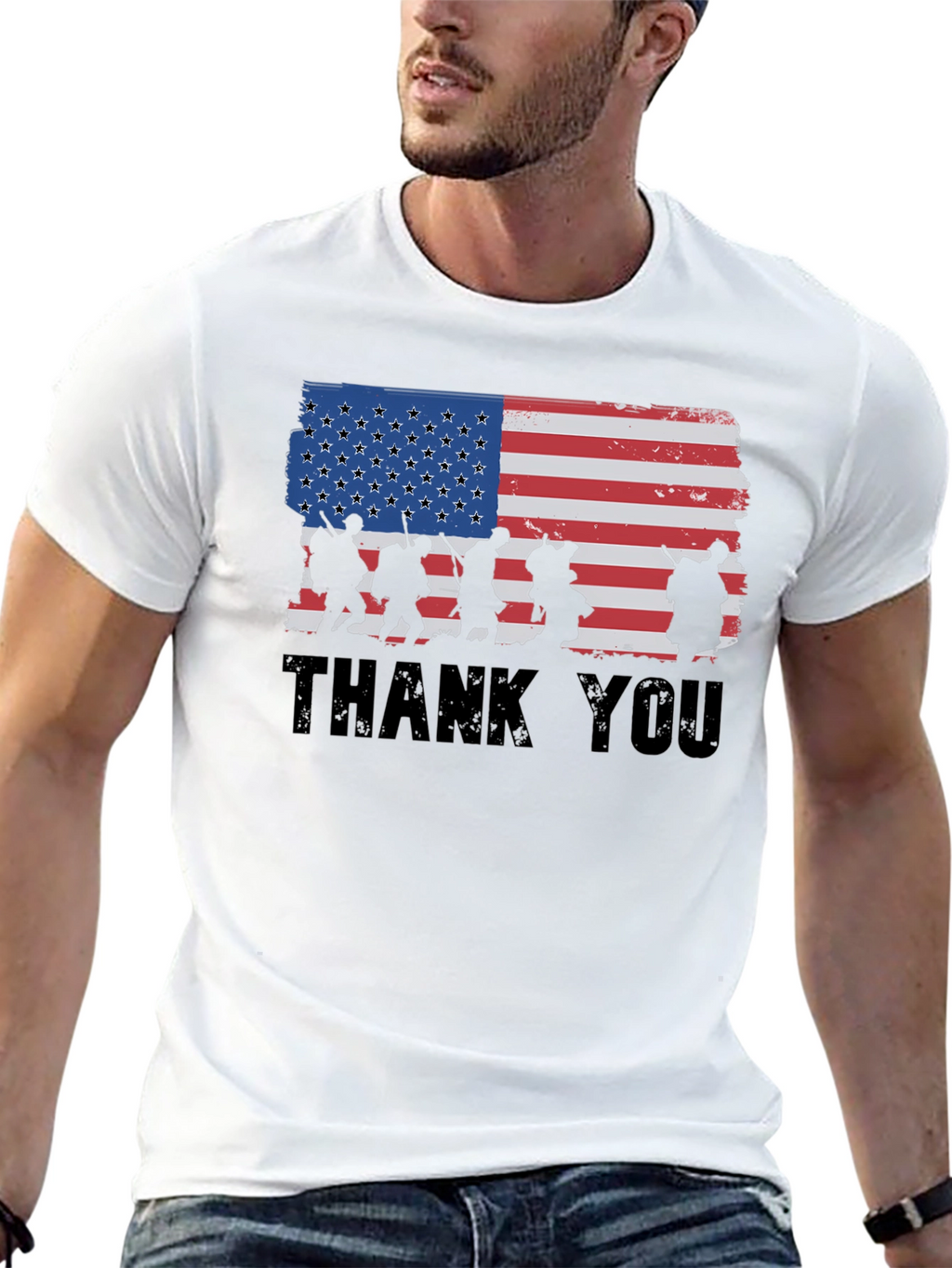 Thank You Veterans Graphic T-Shirt