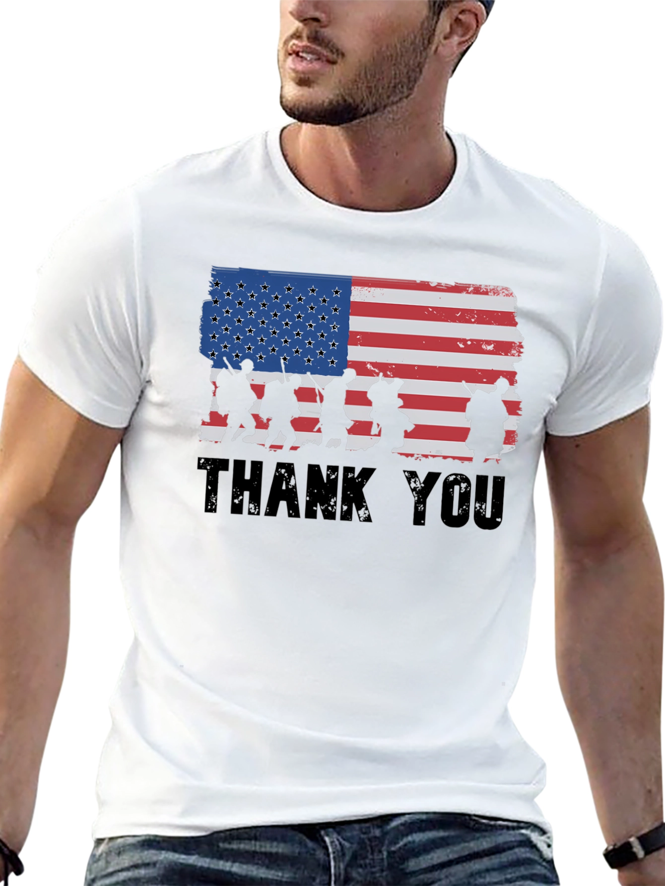 Thank You Veterans Graphic T-Shirt