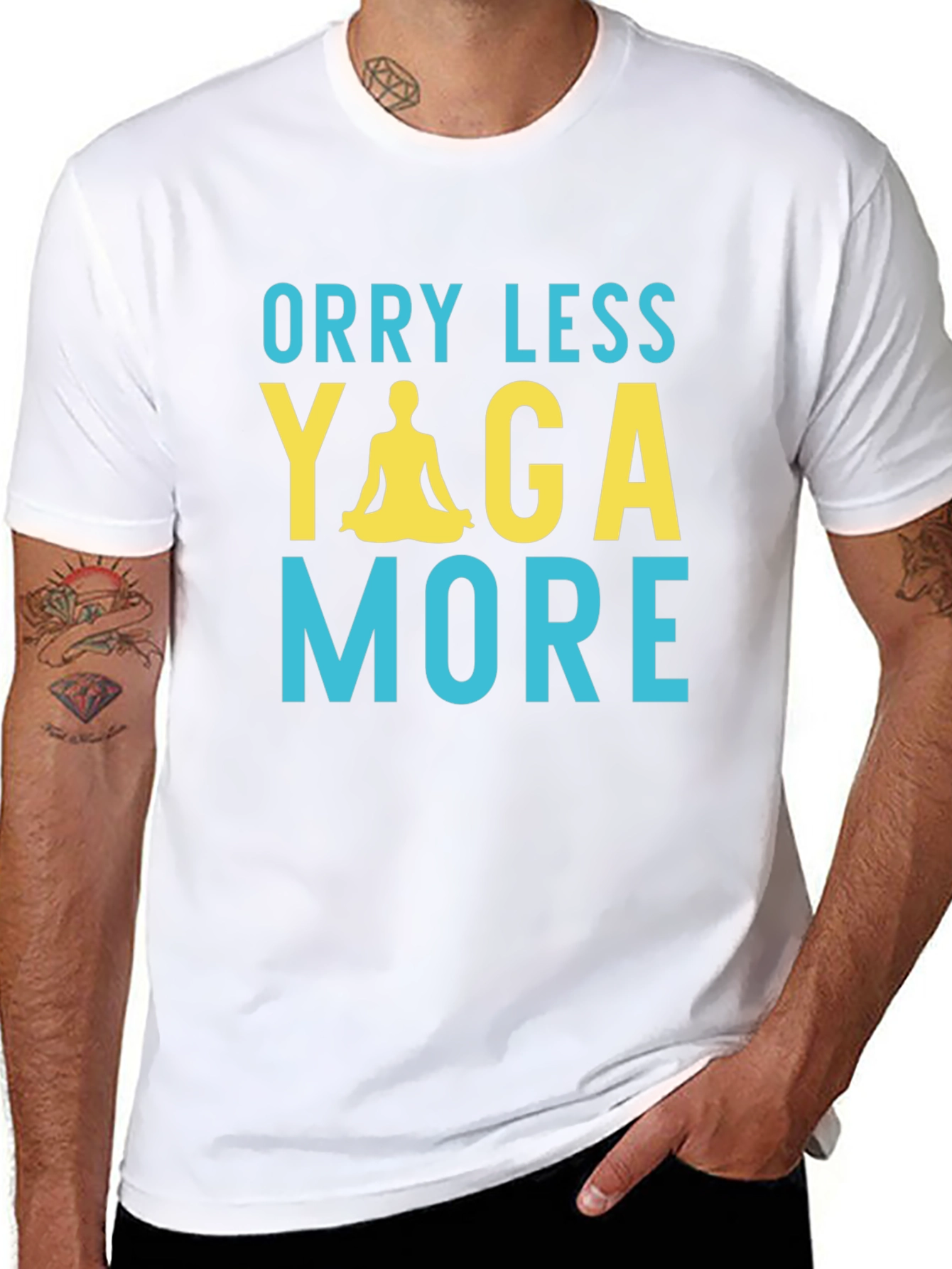 Worry Less Yoga More Graphic T-Shirt
