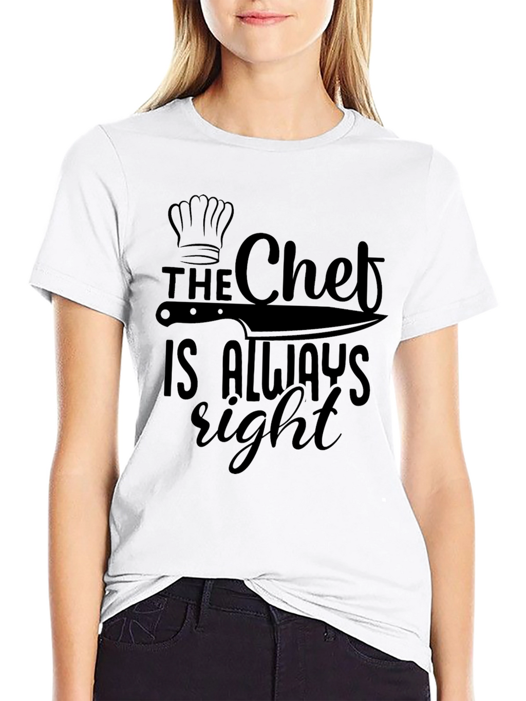 The Chef is Always Right Black T-Shirt