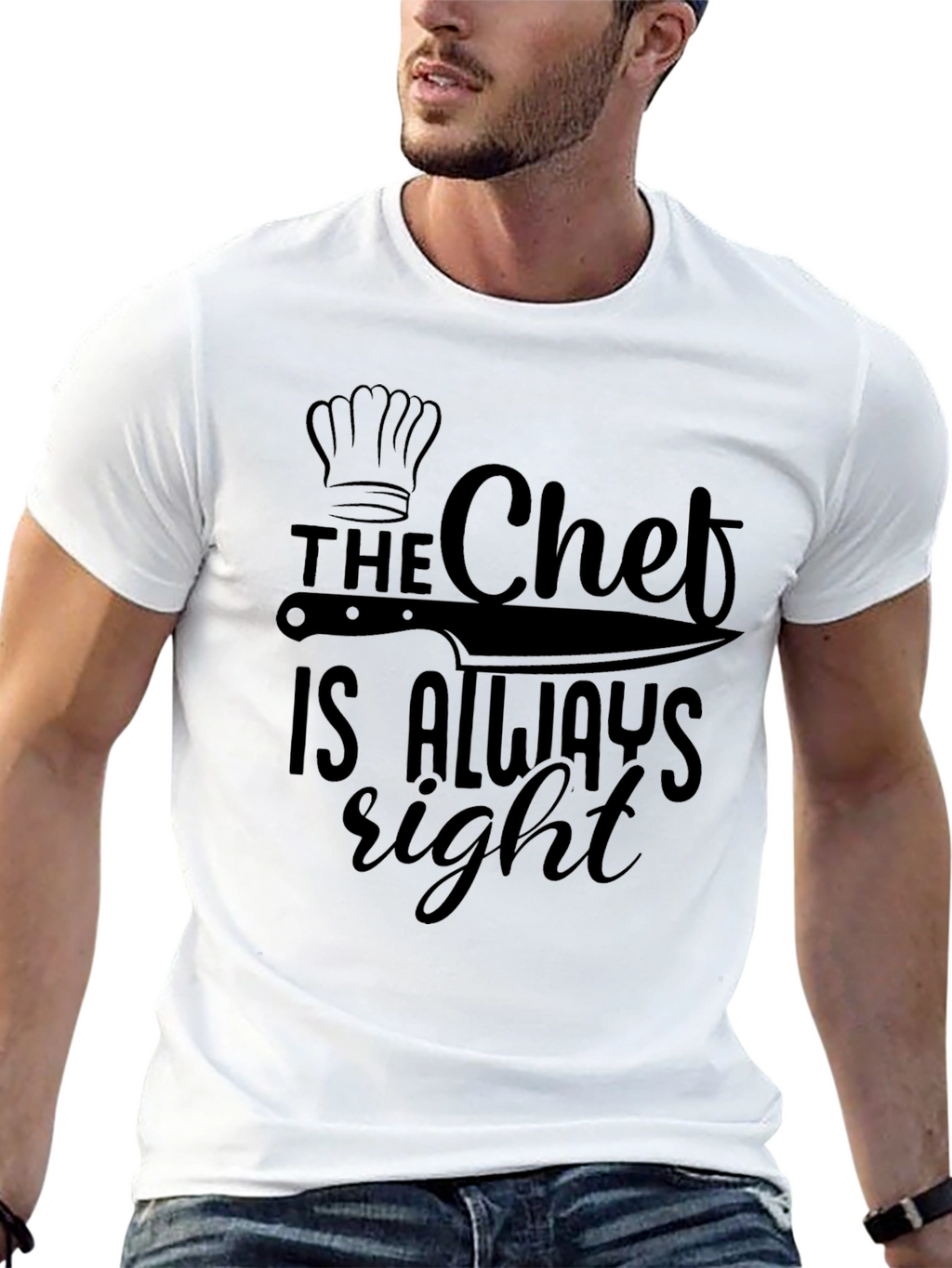The Chef is Always Right Black T-Shirt