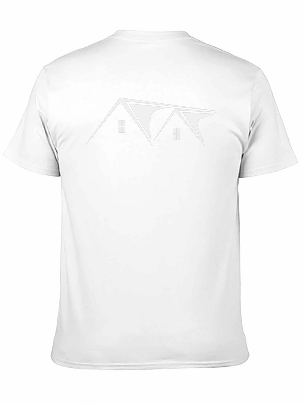 Modern House Graphic Tee - Black Cotton T-Shirt
