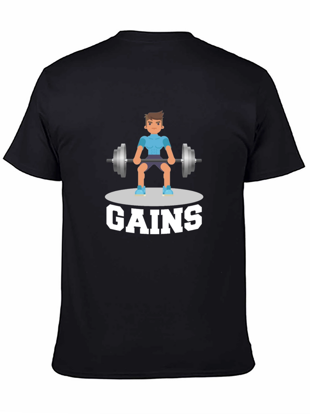 Gains Graphic T-Shirt - Gym & Fitness Motivation