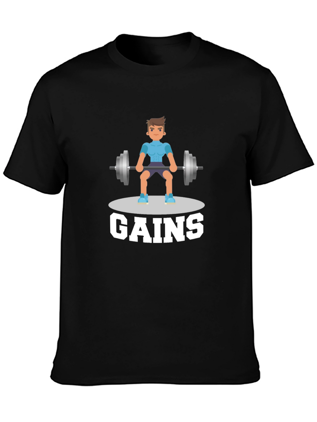 Gains Graphic T-Shirt - Gym & Fitness Motivation