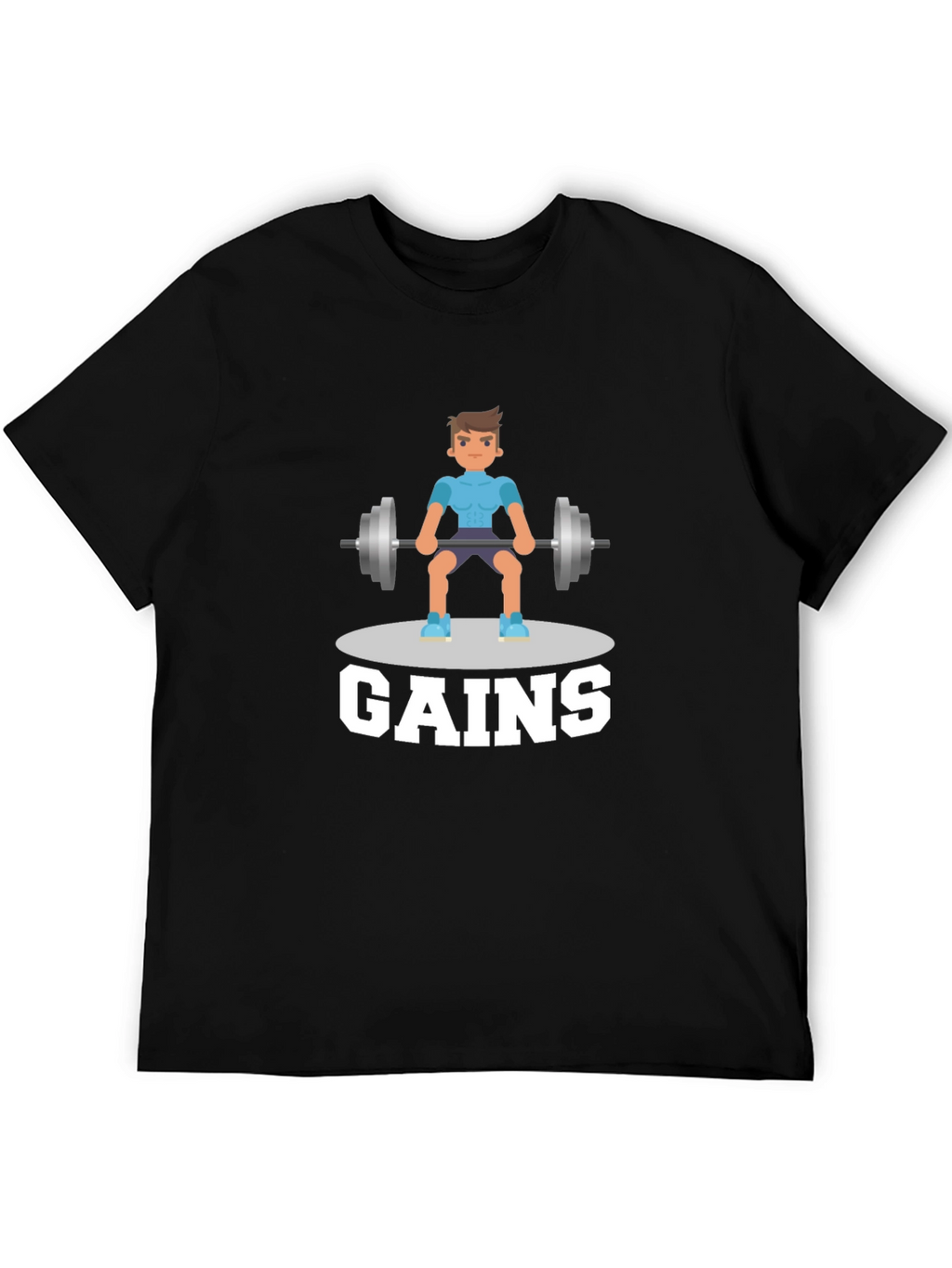 Gains Graphic T-Shirt - Gym & Fitness Motivation