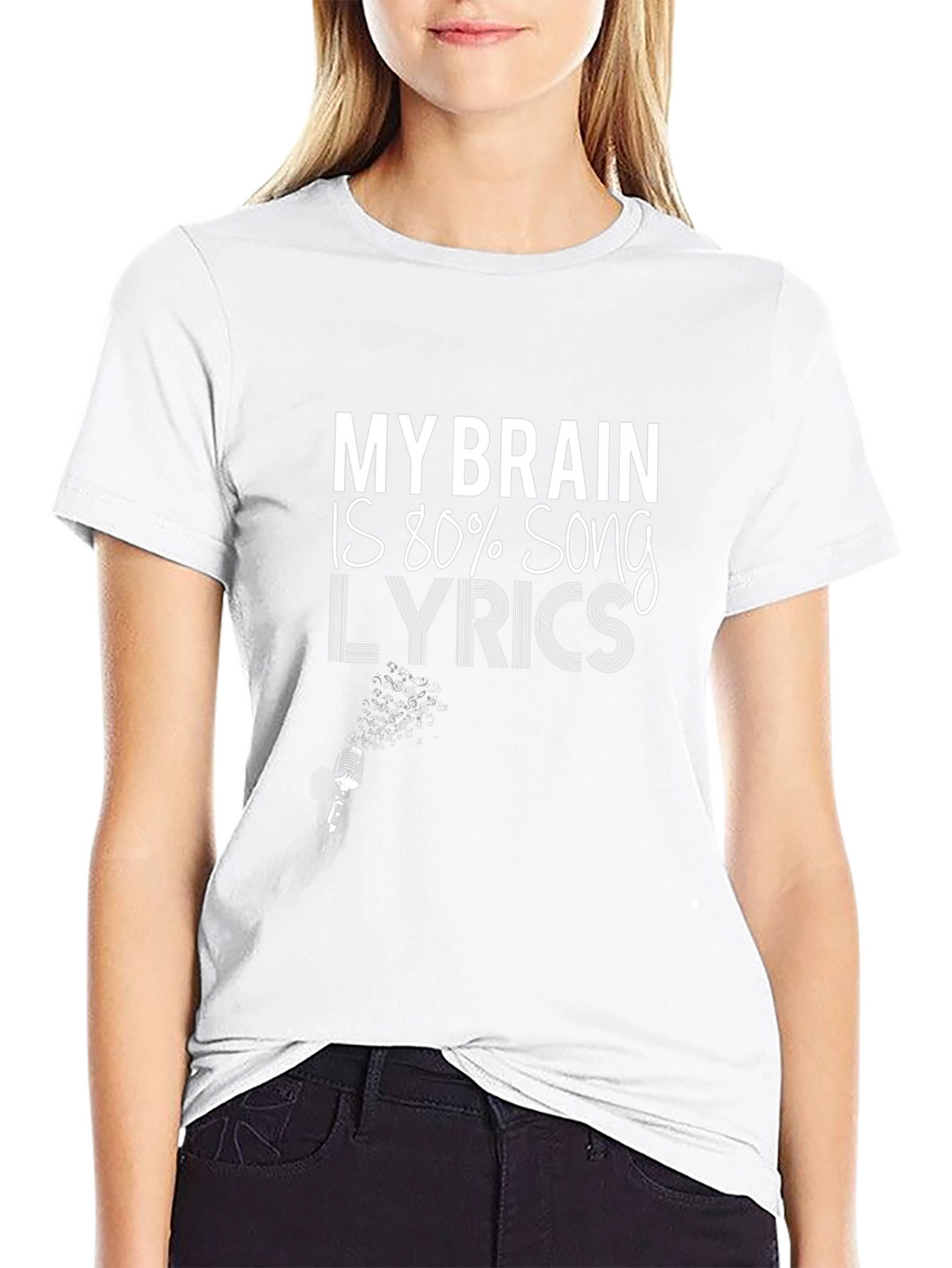 Song Lyric T-Shirt: My Brain is 80%
