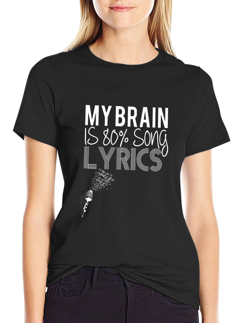 Song Lyric T-Shirt: My Brain is 80%