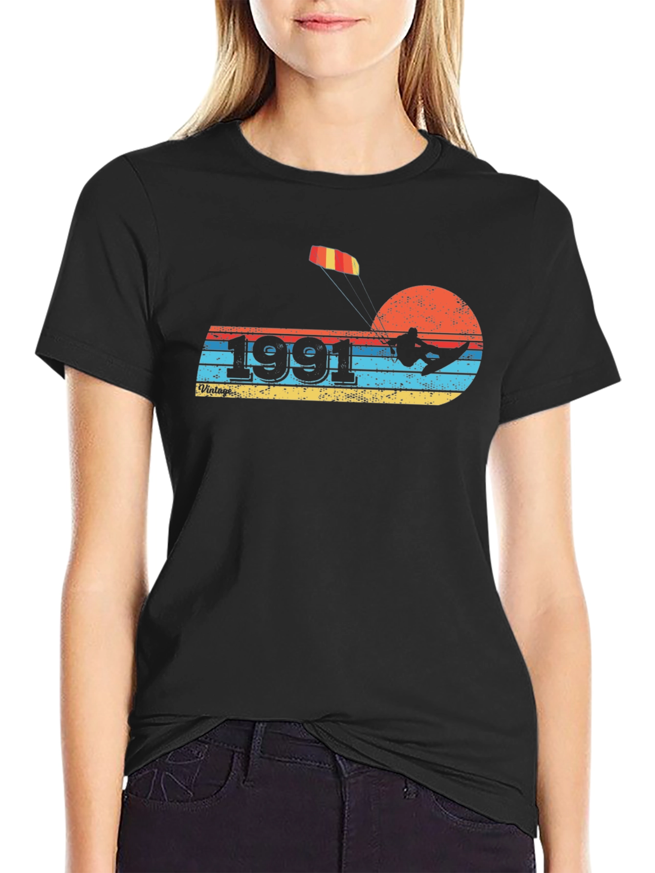 Vintage 1991 Kitesurfing Graphic Tee