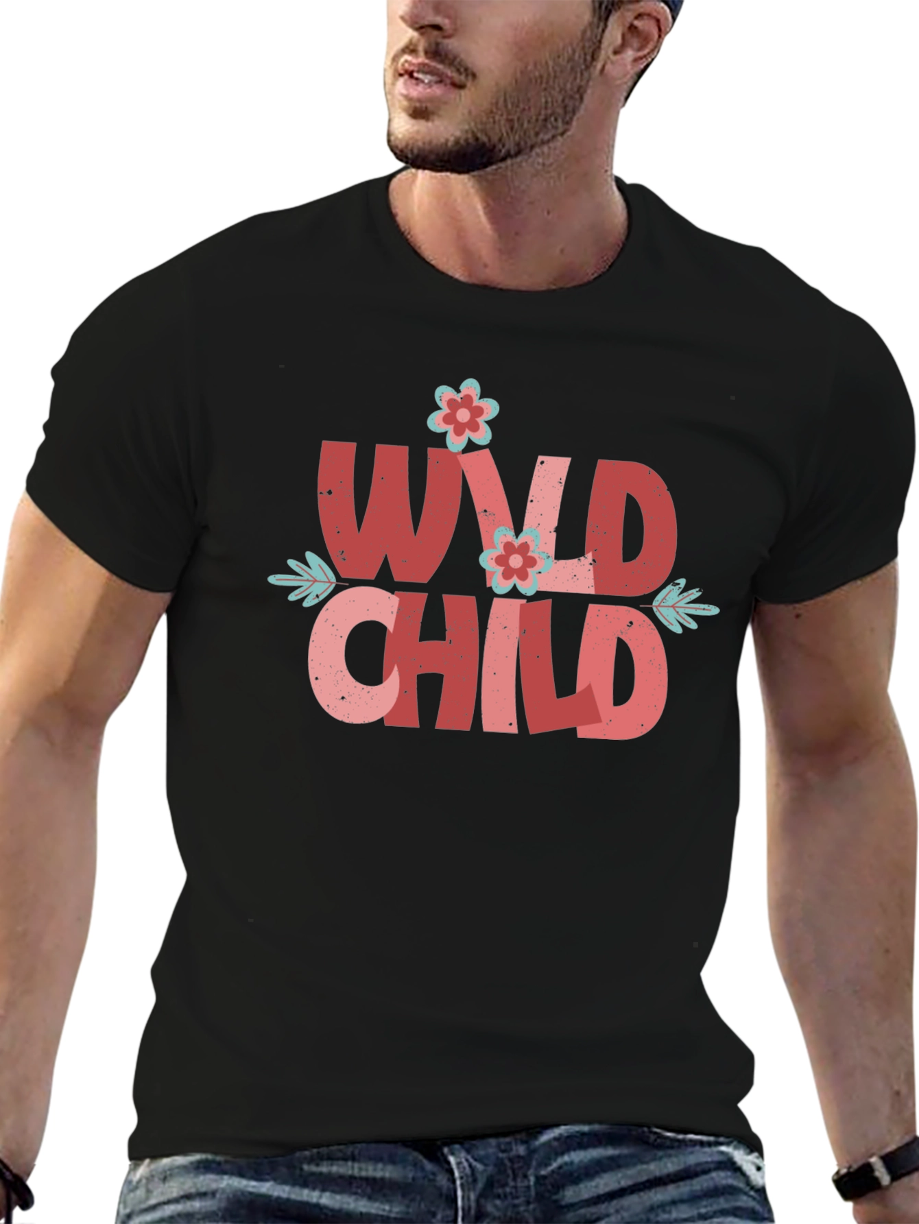 Wild Child Graphic Tee - Black