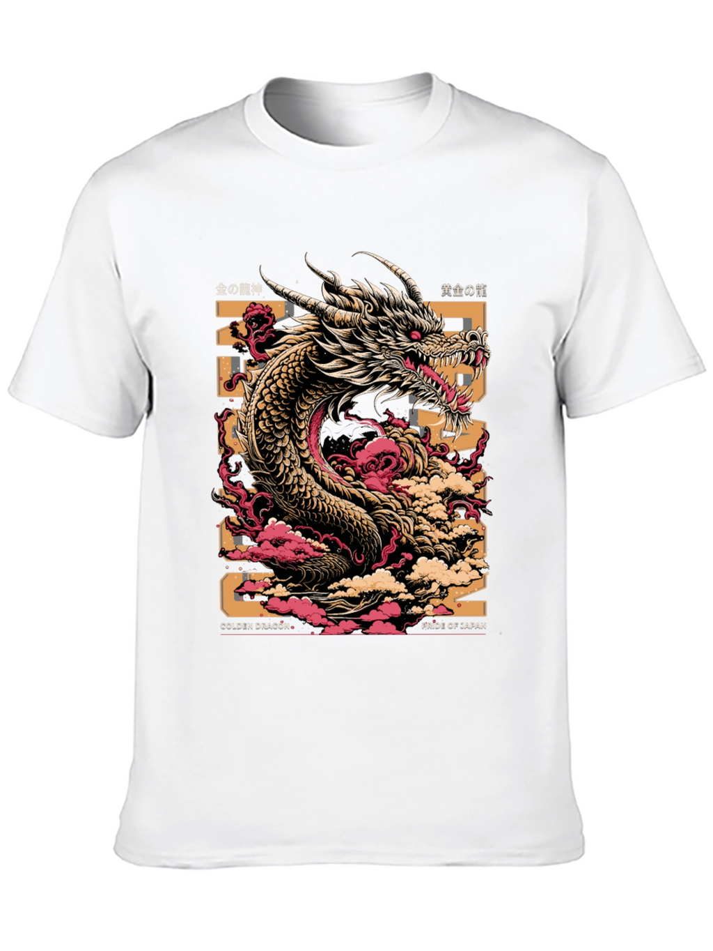 Golden Dragon Graphic Tee - Pride of Japan