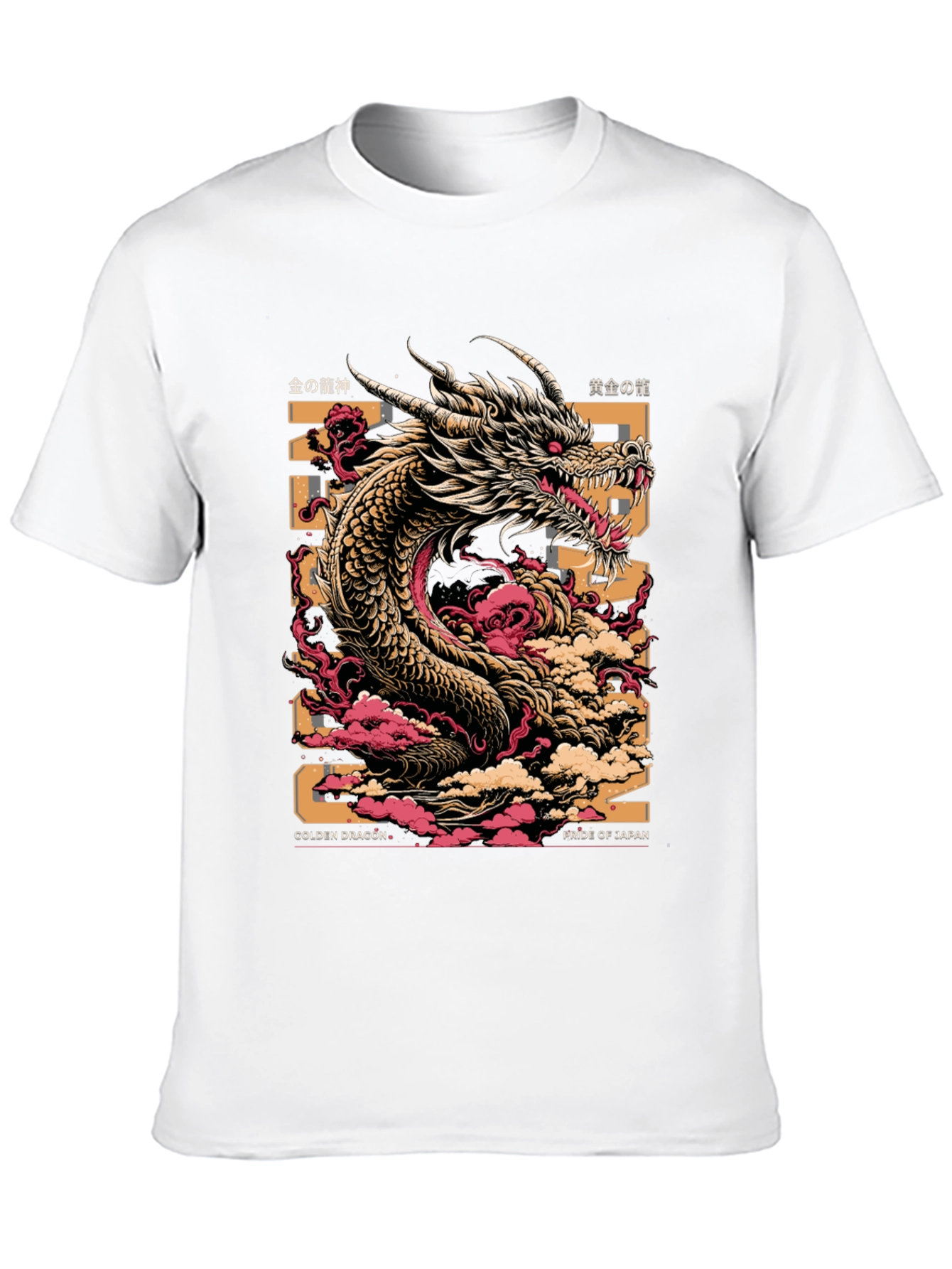Golden Dragon Graphic Tee - Pride of Japan