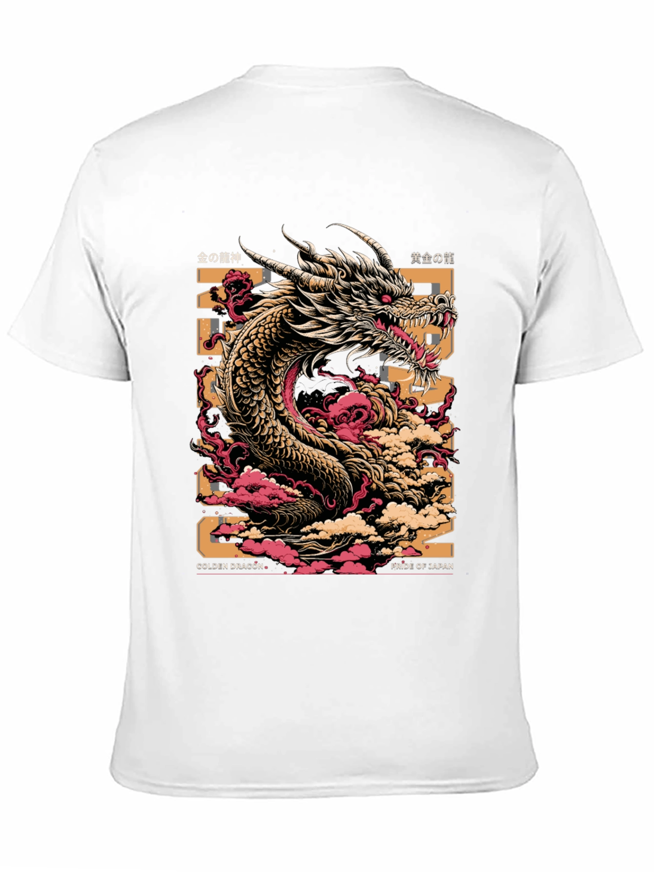 Golden Dragon Graphic Tee - Pride of Japan
