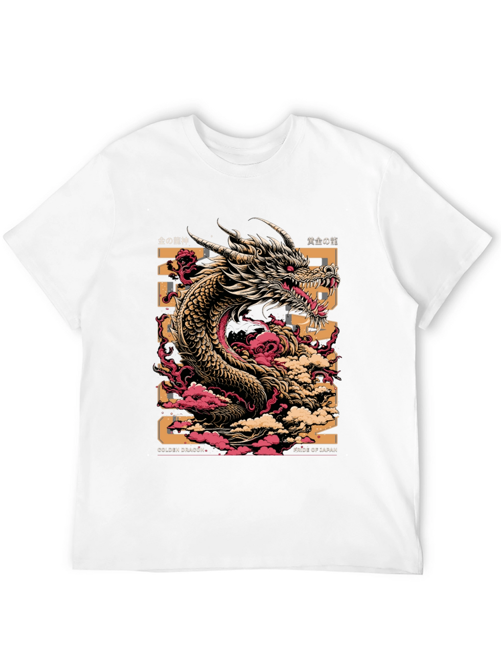Golden Dragon Graphic Tee - Pride of Japan