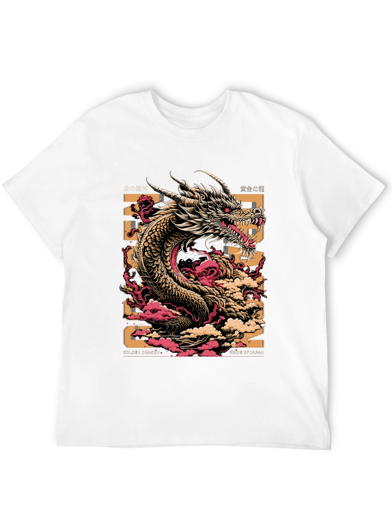 Golden Dragon Graphic Tee - Pride of Japan